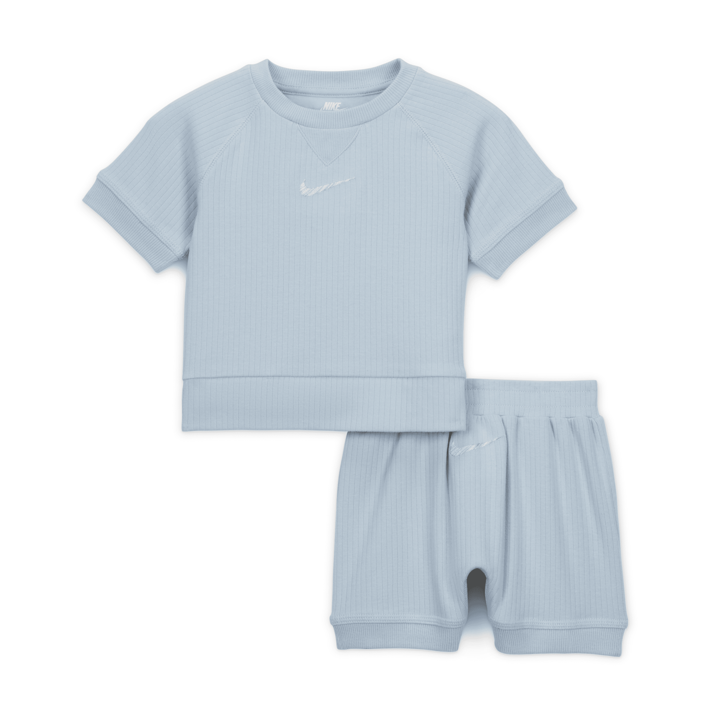 Shop Nike Readyset Baby (12-24m) Shorts Set In Blue