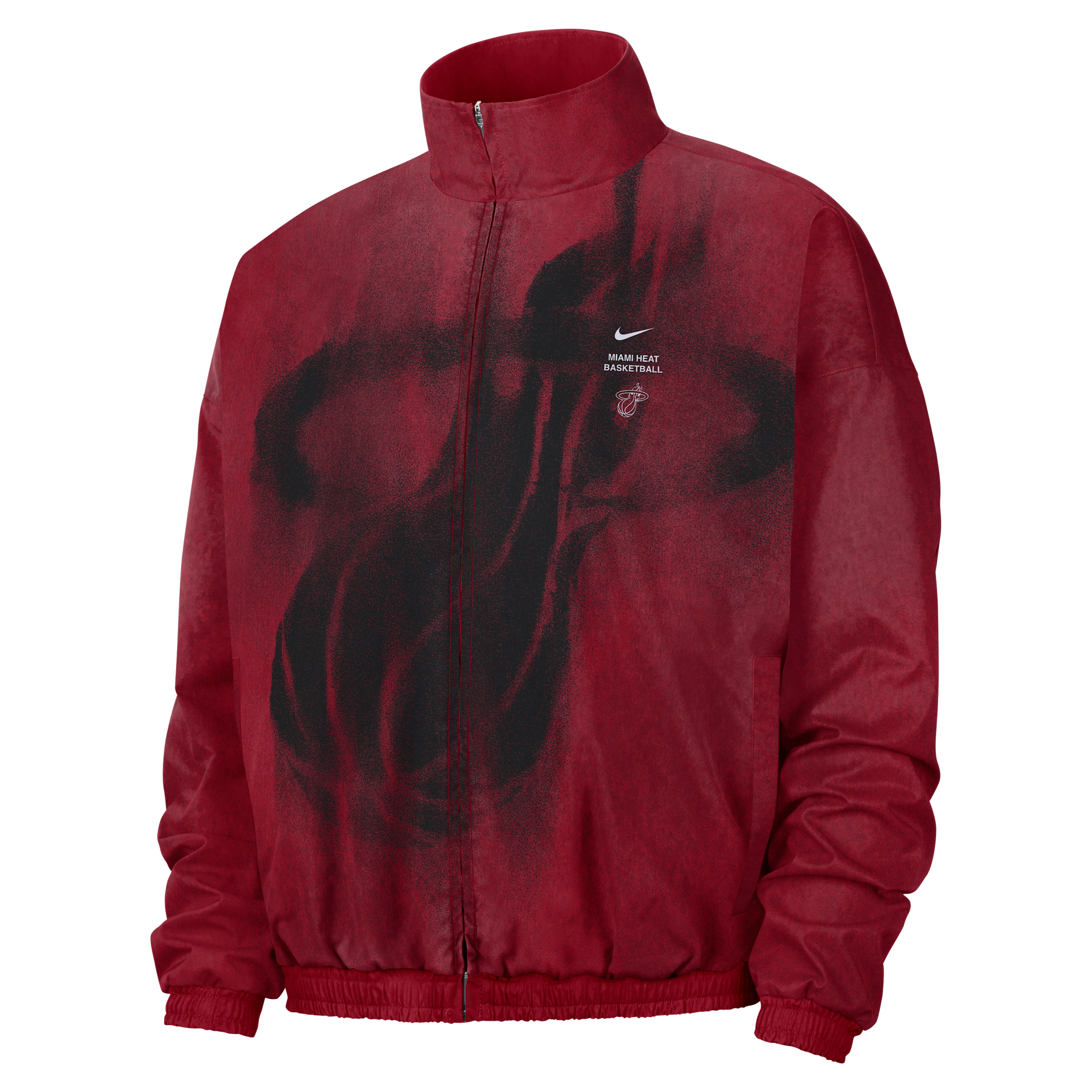 Nike Men's Red, Black Miami Heat 2026 Game Theather Loud On Court Anthem Jacket - Red, Black
