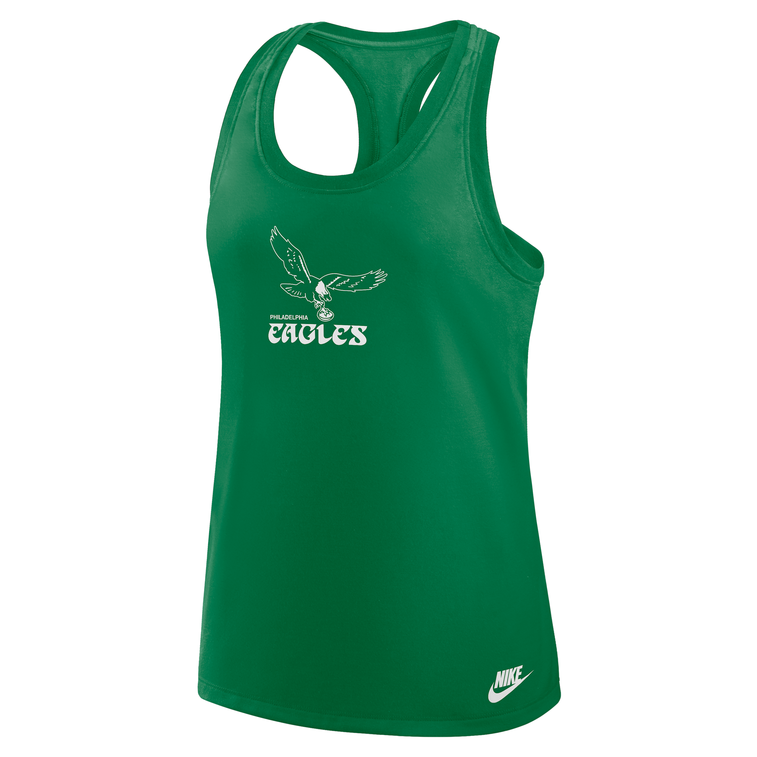 Philadelphia Eagles Hurry Up Nike Women's Dri-FIT NFL Racerback Tank Top in Green | 03E130R86V-LWB