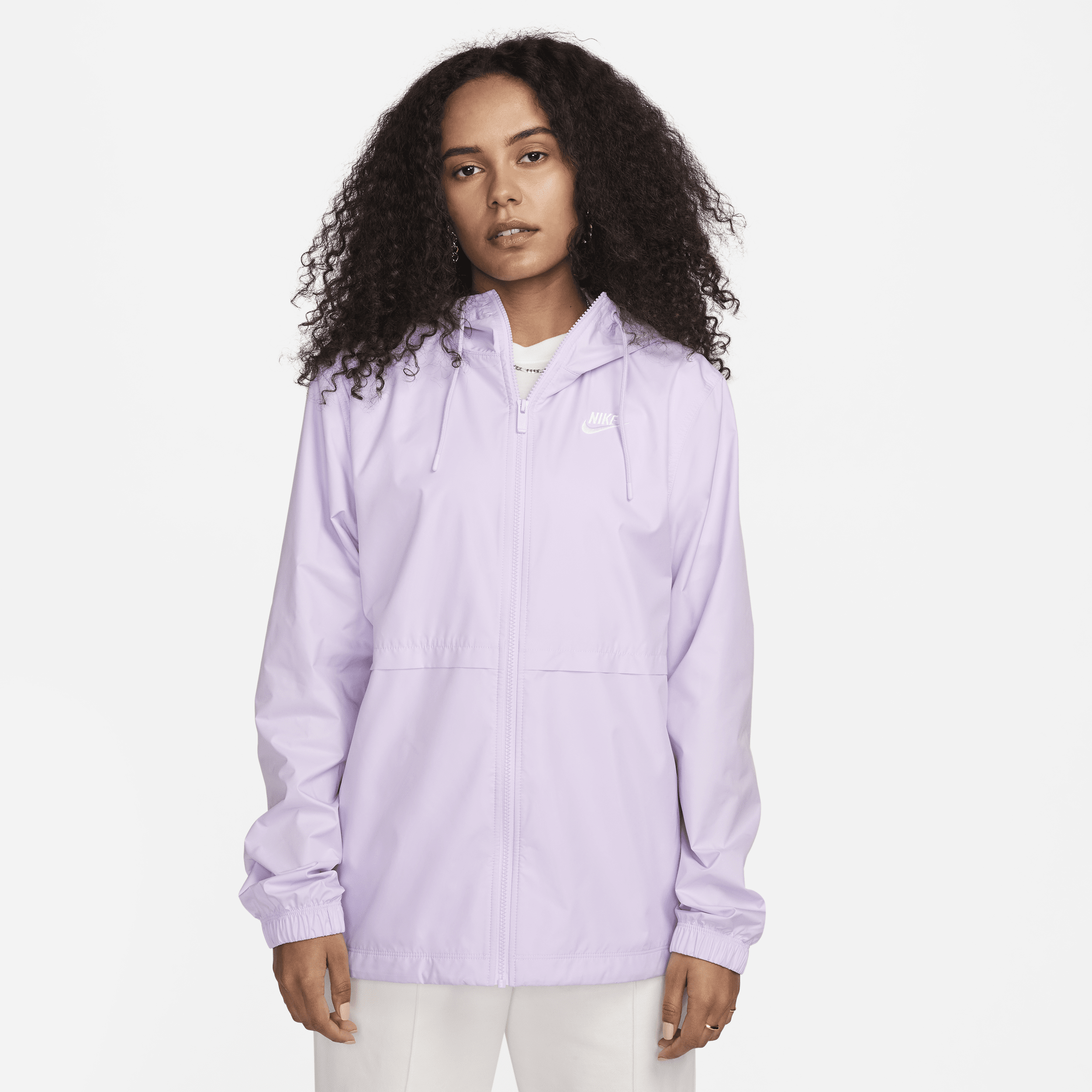Shop Nike Women's  Sportswear Essential Repel Woven Jacket In Purple