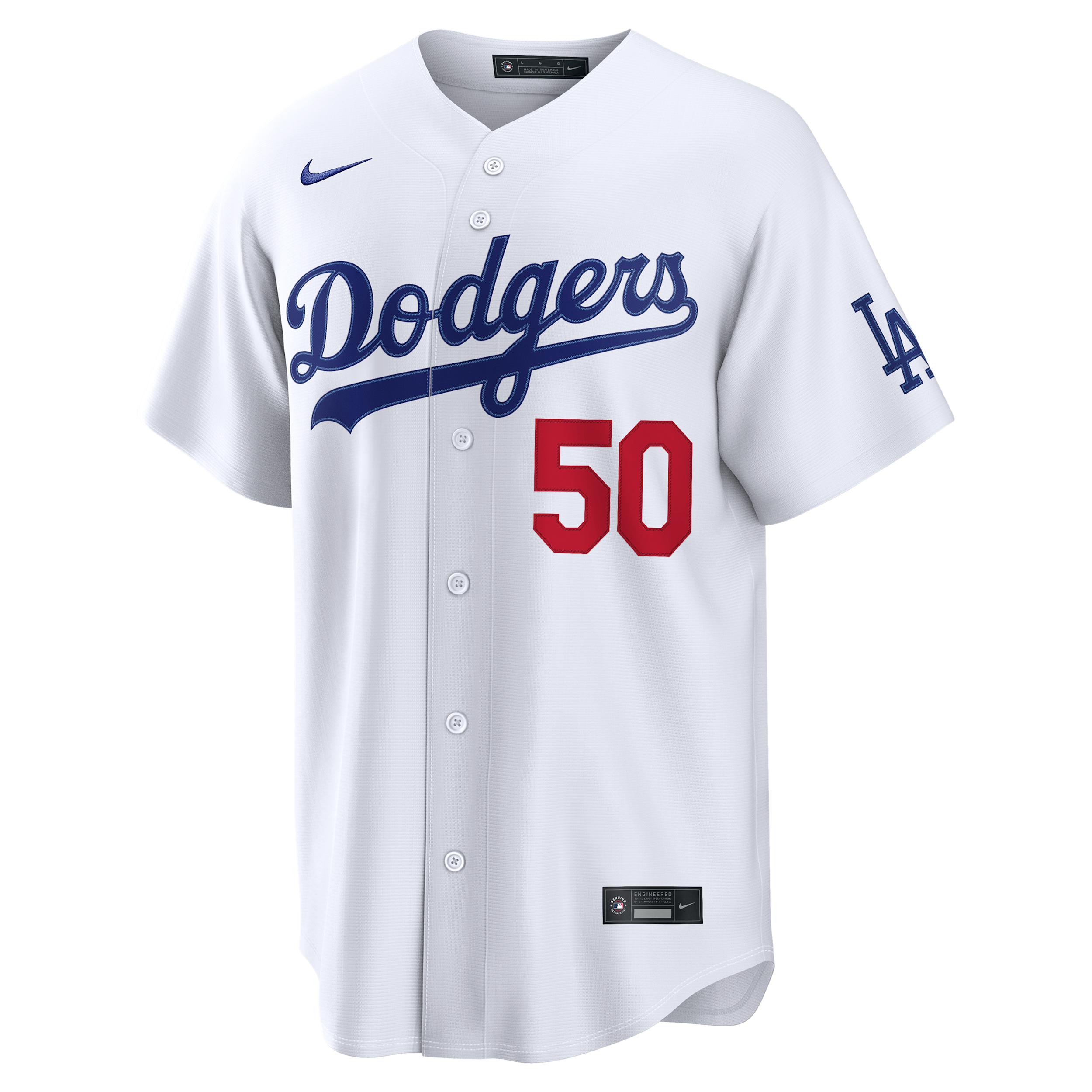 Mookie Betts Los Angeles Dodgers Nike Men's MLB Stadium Jersey in White | RE26LDHOLD9-SRD