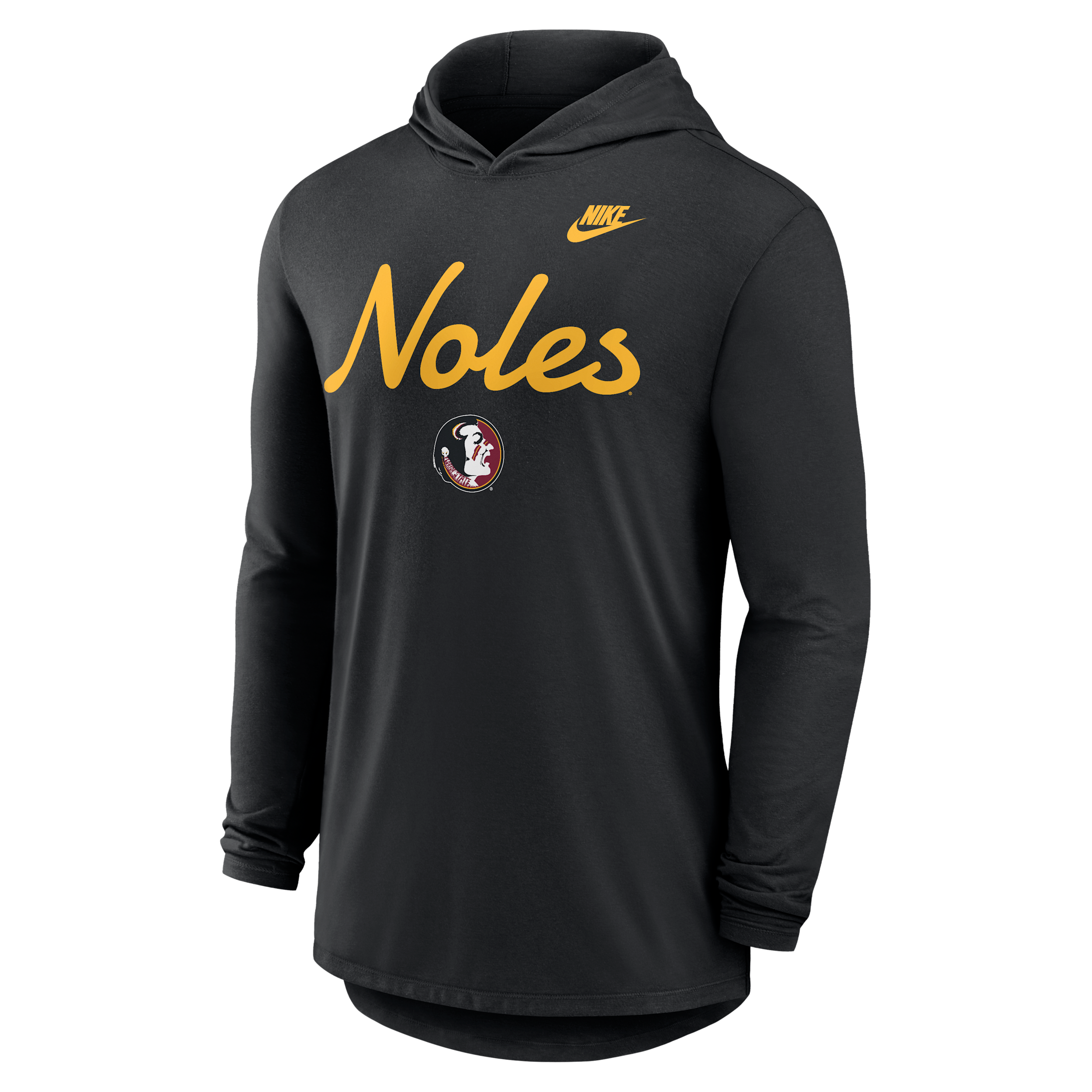 Florida State Legacy Nike Men's Dri-FIT College Long-Sleeve Hooded Top in Black | 01NB00AFSH-L4T