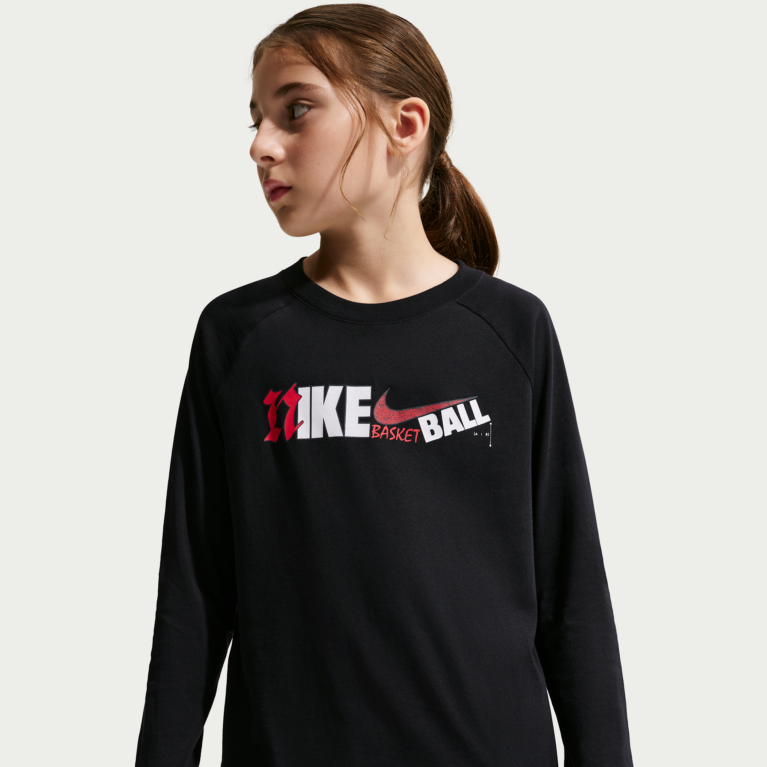 Nike Kids' Long Sleeve Tee in Black | IO1945-010
