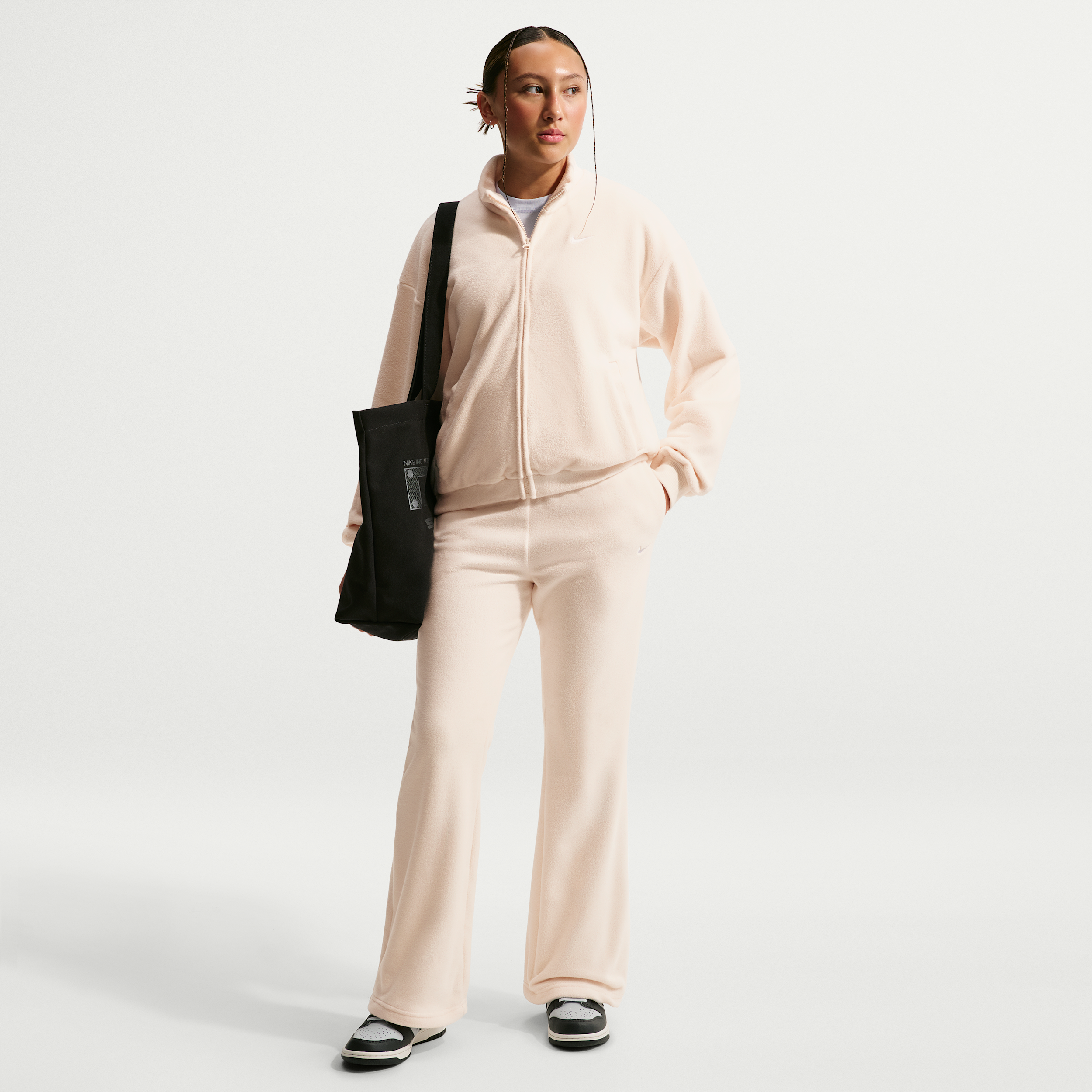 Nike Sportswear Big Kids' (Girls') Fleece Pants in White | IM4558-102