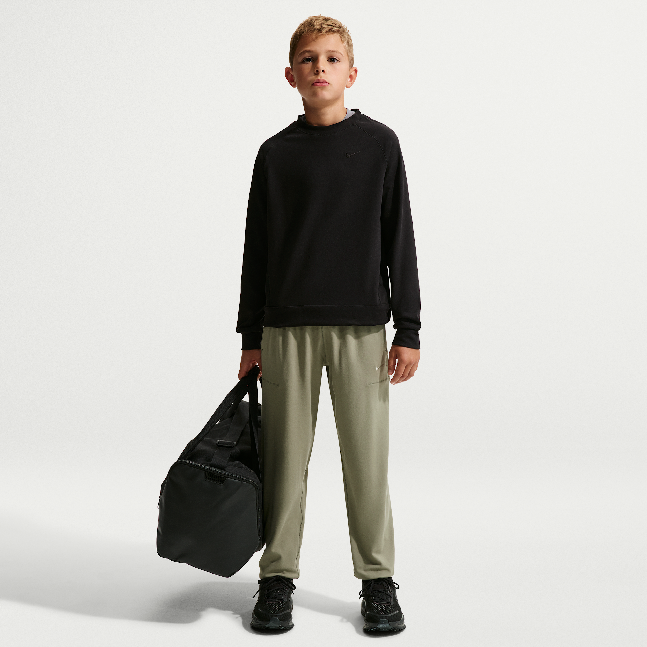 Nike Primary Nano Big Kids' (Boys') Dri-FIT UV Nano Jogger Pants in Green | IU3118-320