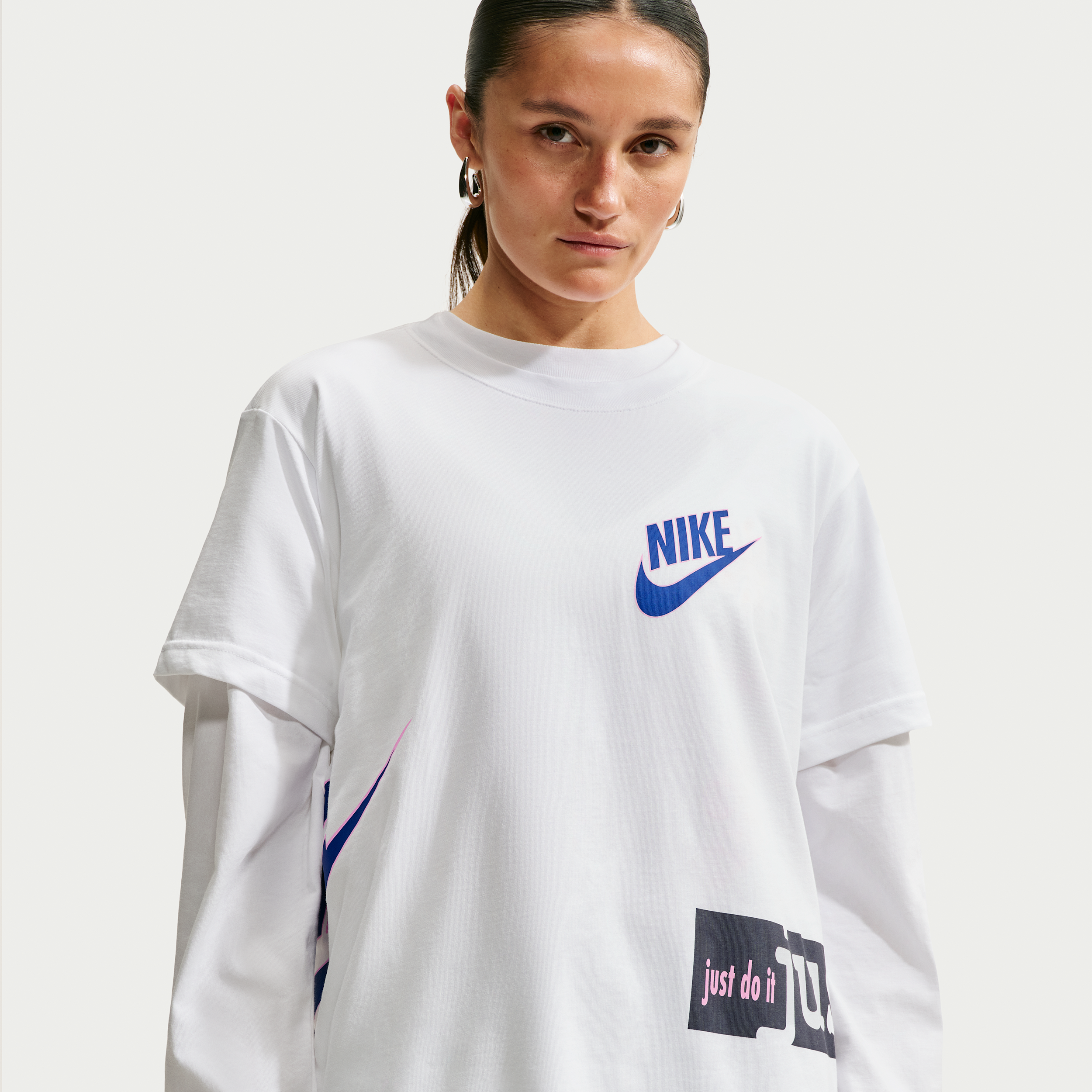 Women's Nike Sportswear Classic Oversized T-Shirt in White | IM6432-100