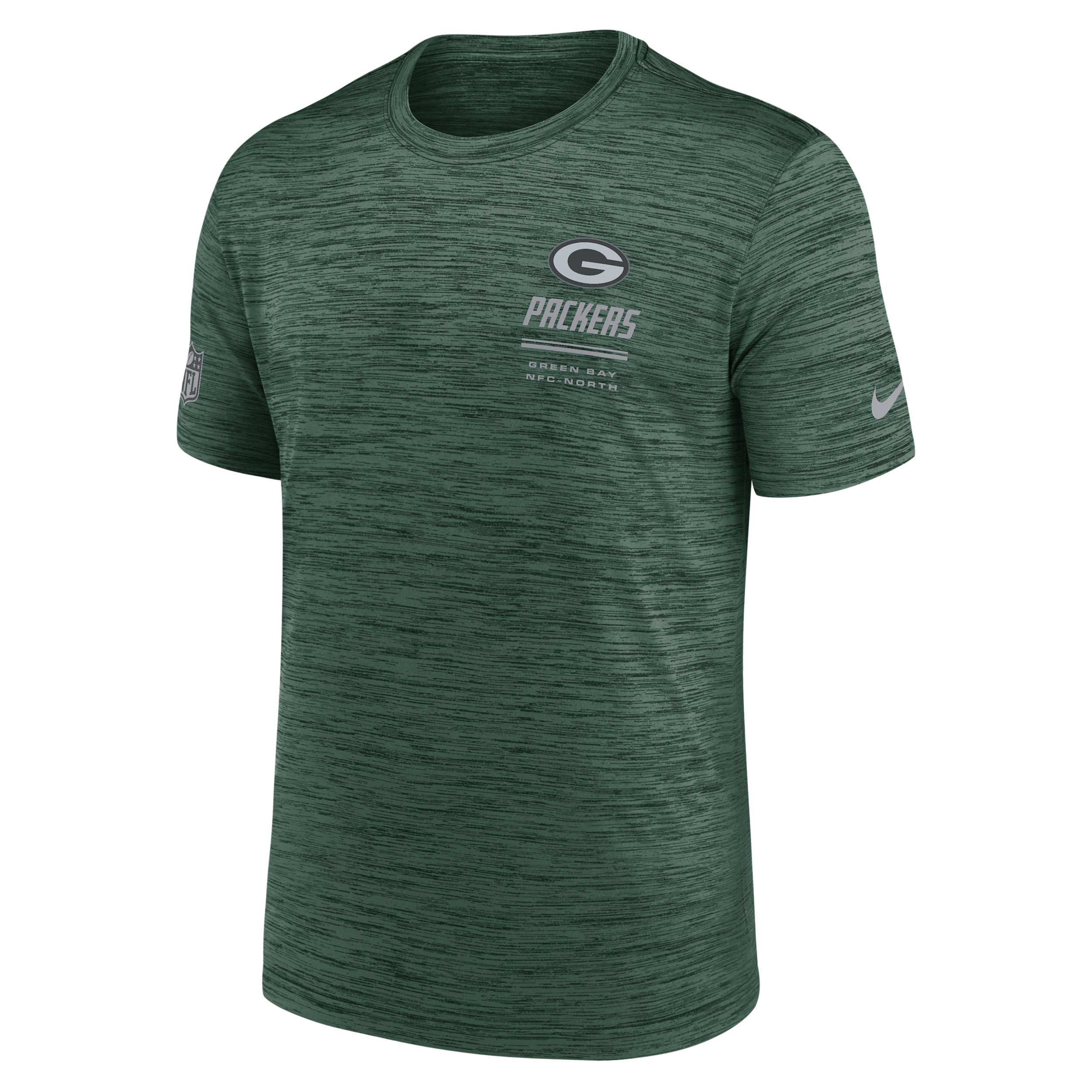 Green Bay Packers Sideline Team Issue Velocity Nike Men's Dri-FIT NFL T-Shirt in Green | 02ER3EE7T-7VD