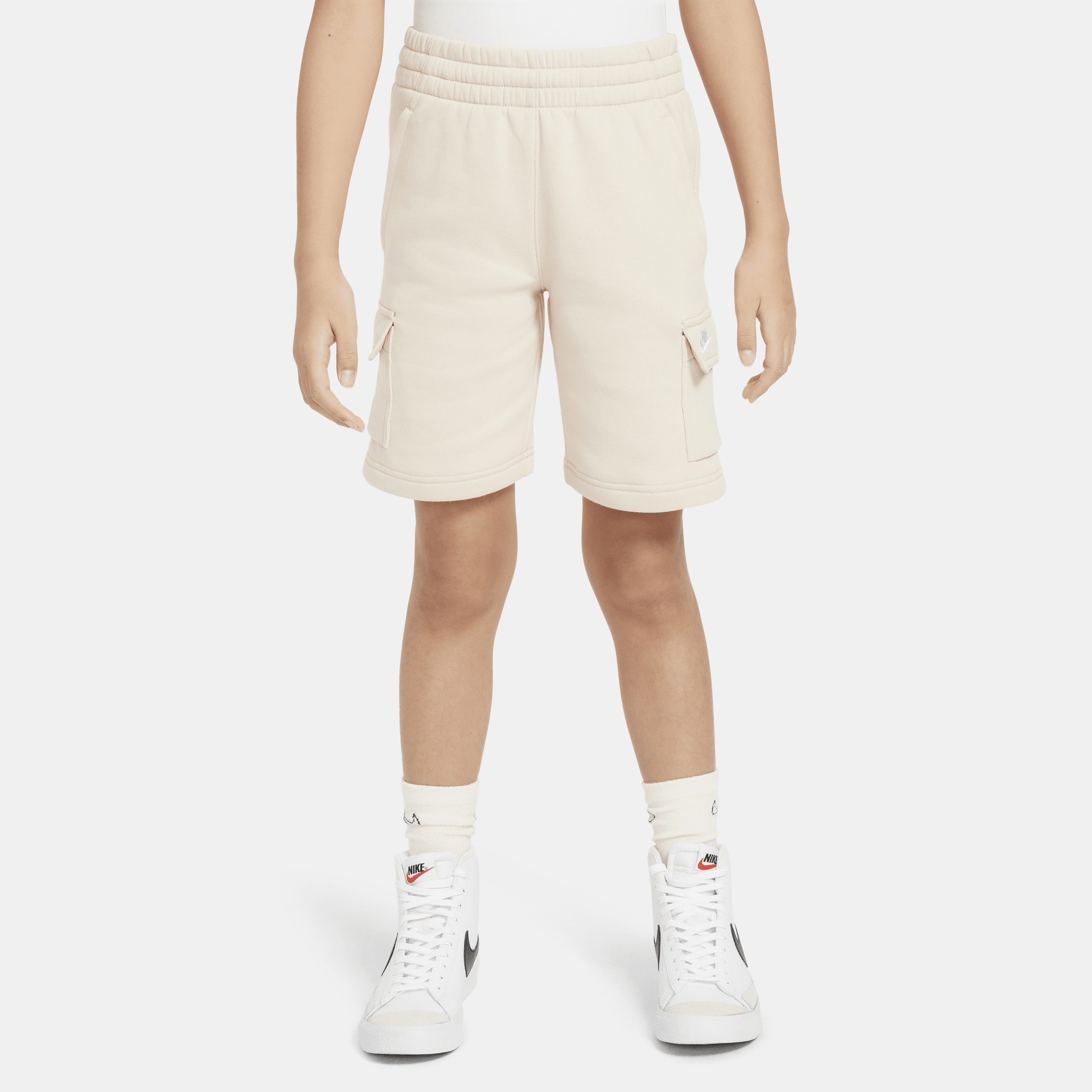 Nike Sportswear Club Fleece Big Kids' Cargo Shorts In Brown
