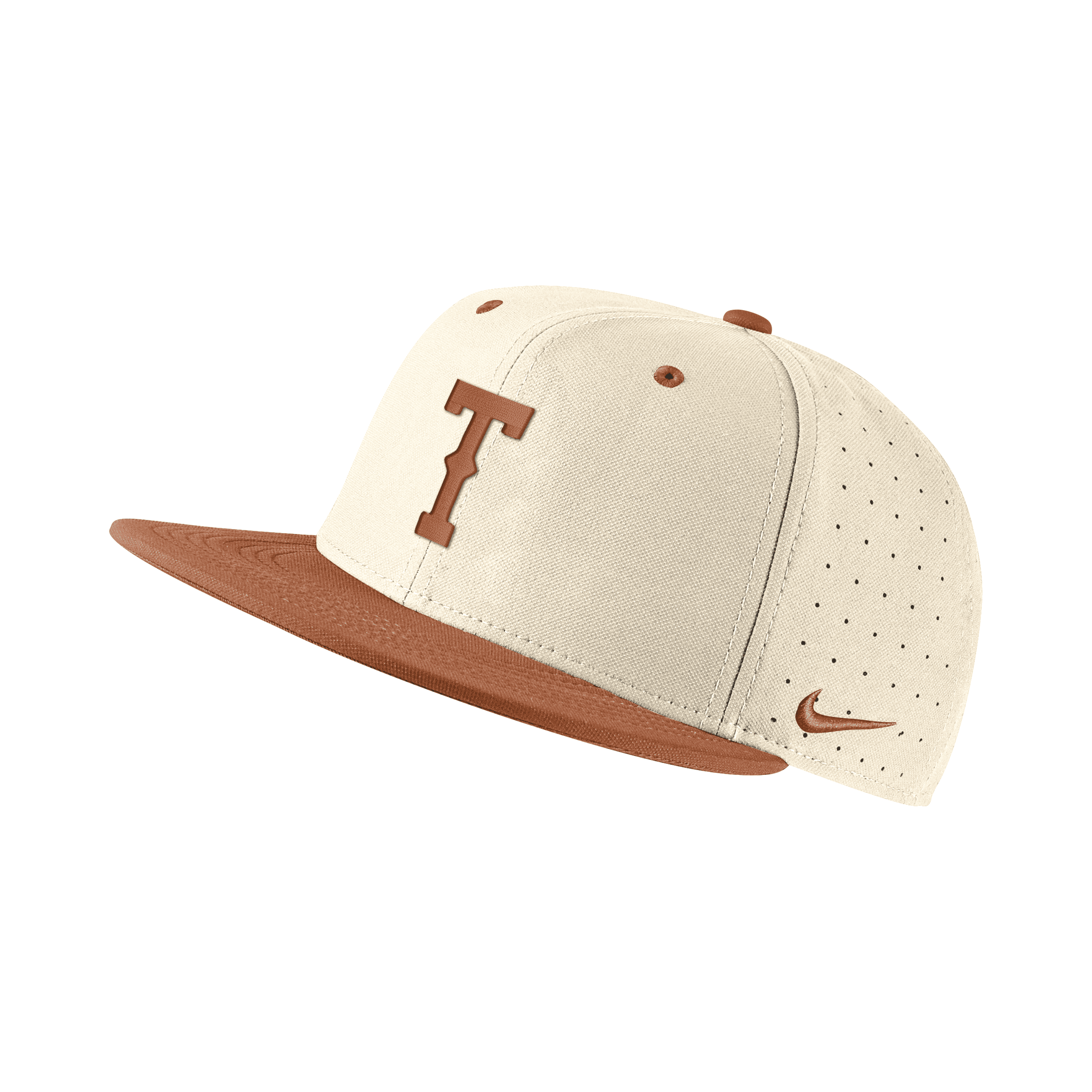 Nike Texas  Unisex College Fitted Baseball Hat In Grey