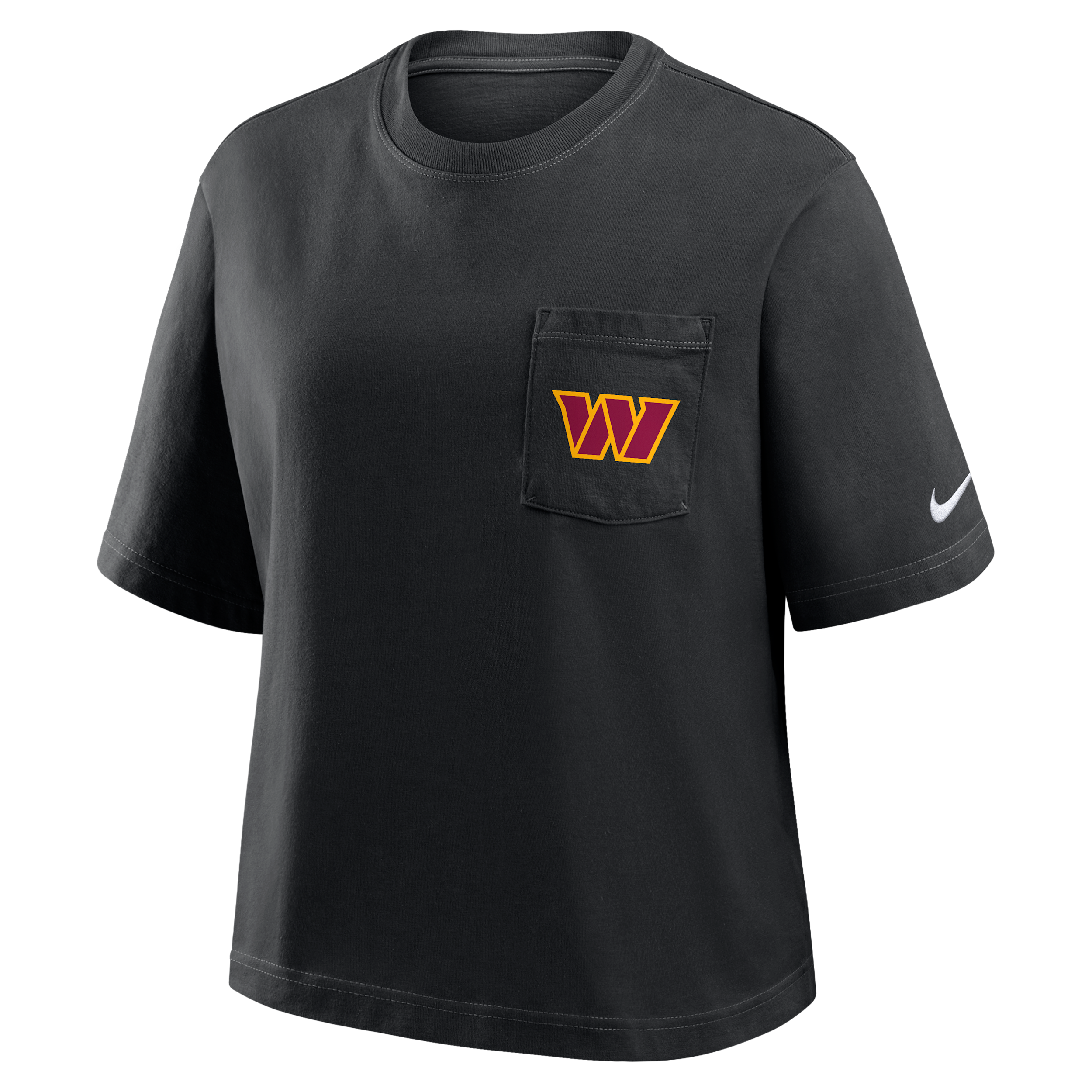 Nike Washington Commanders Rewind Pocket Boxy  Women's Nfl T-shirt In Black
