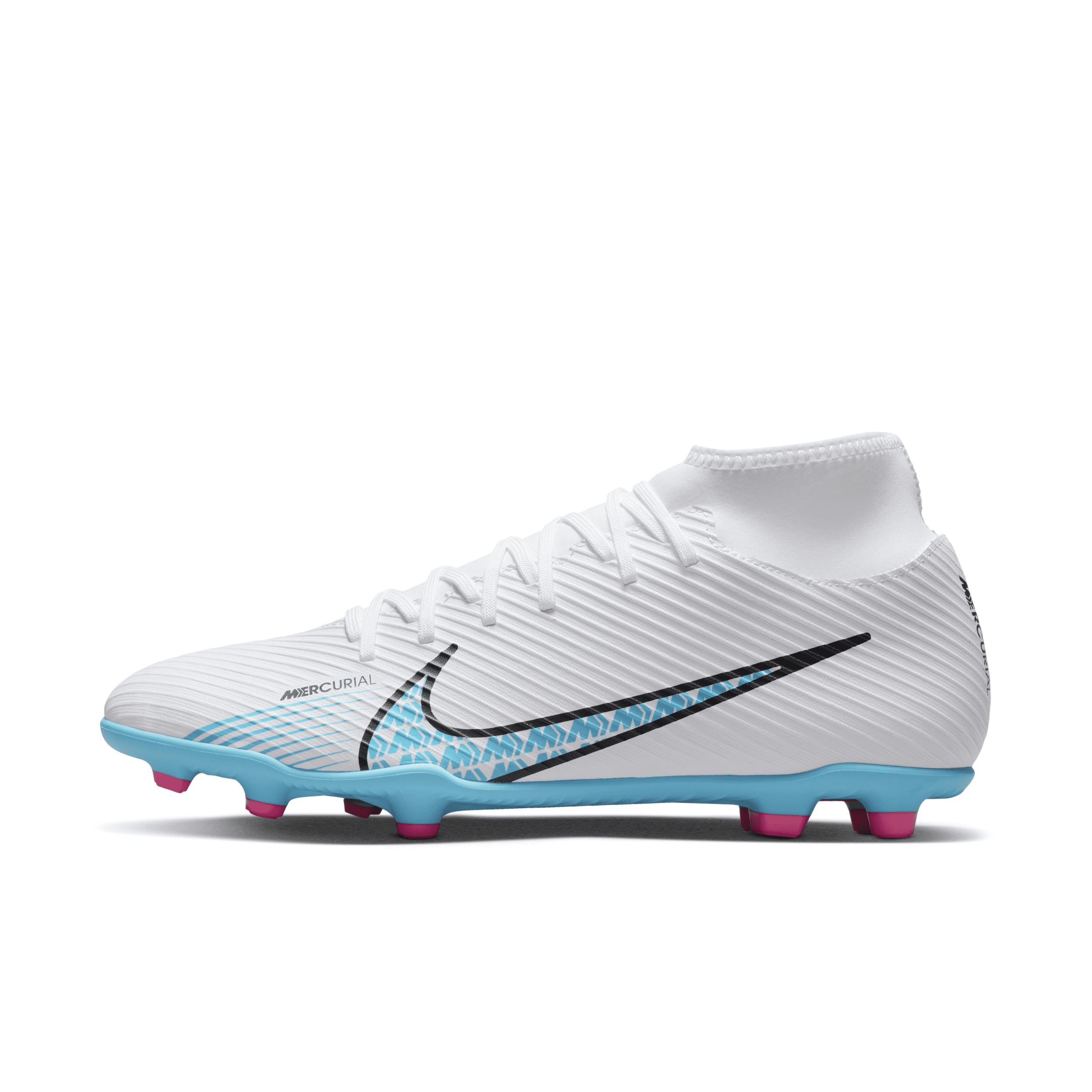 Nike Men's Mercurial Superfly 9 Club Multi-ground High-top Soccer Cleats In White