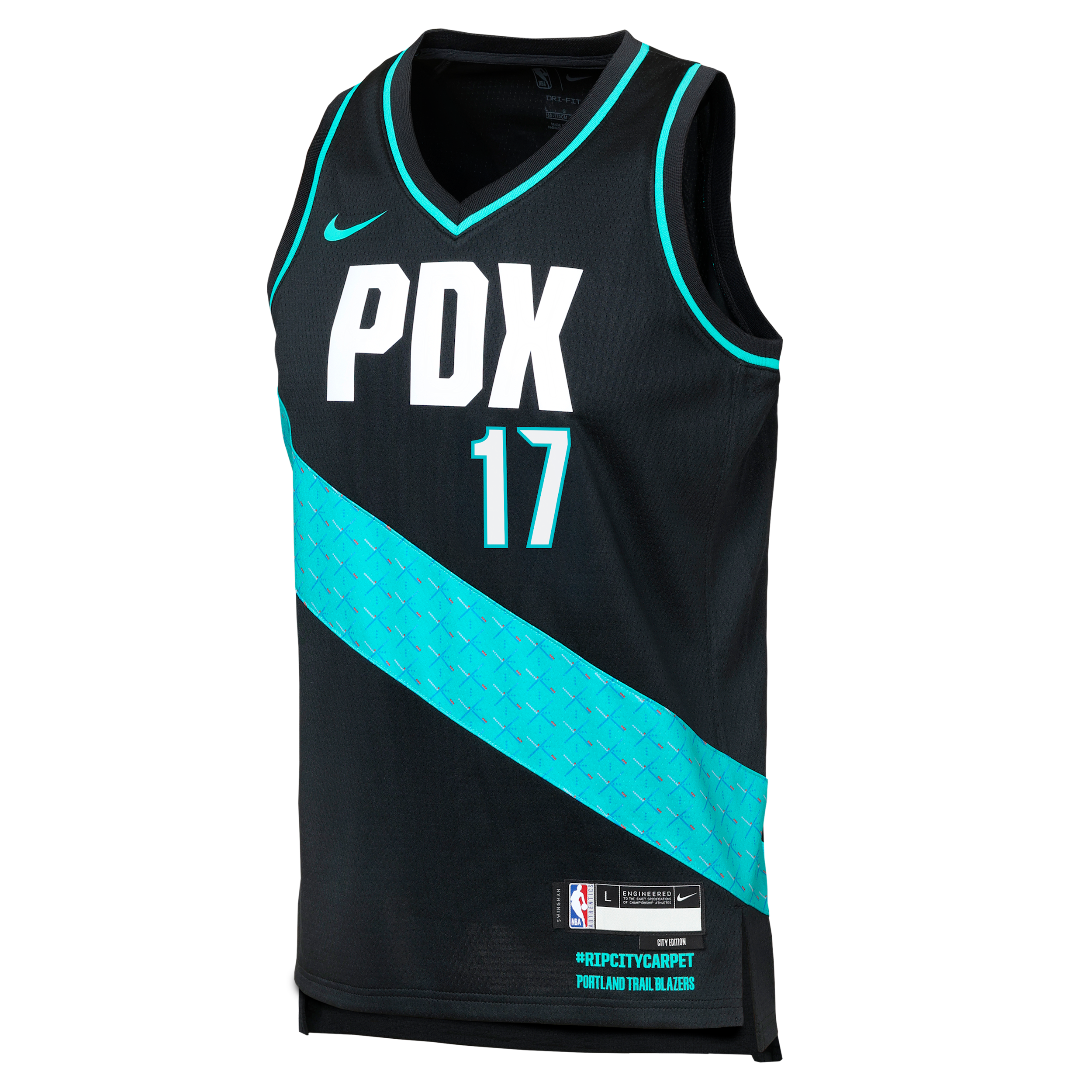 Nike Shaedon Sharpe Portland Trail Blazers City Edition Big Kids' Nba Swingman Jersey In Multi