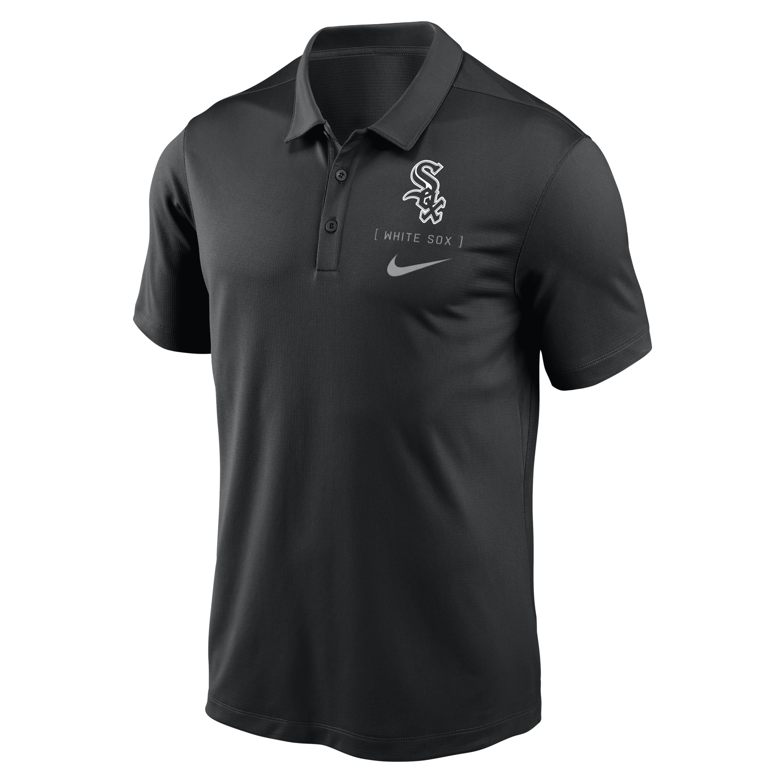 Shop Nike Chicago White Sox Franchise Logo  Men's Dri-fit Mlb Polo In Black