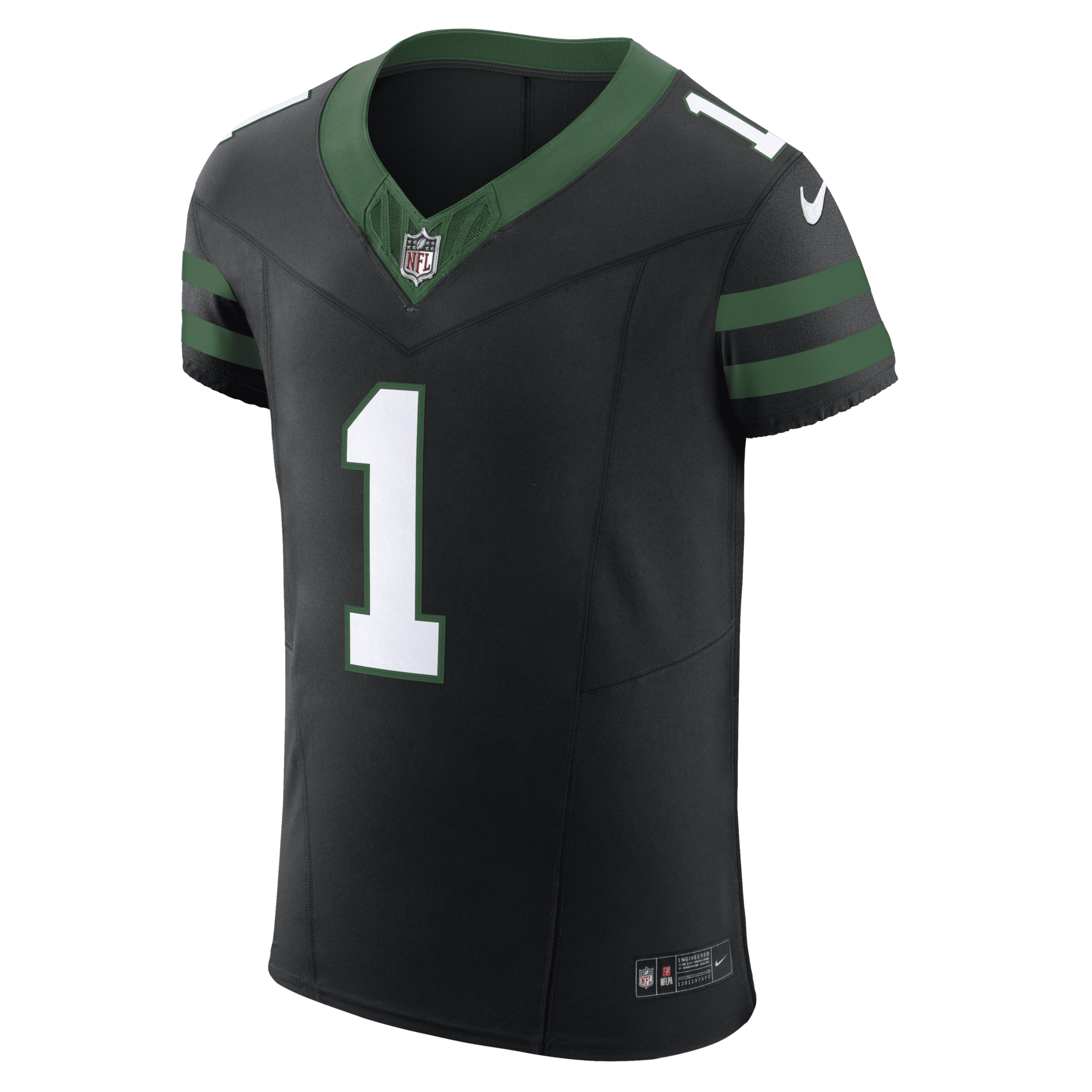 Nike Ahmad Sauce Gardner Legacy Black New York Jets Alternate Vapor F.u.s.e. Elite Jersey In Black