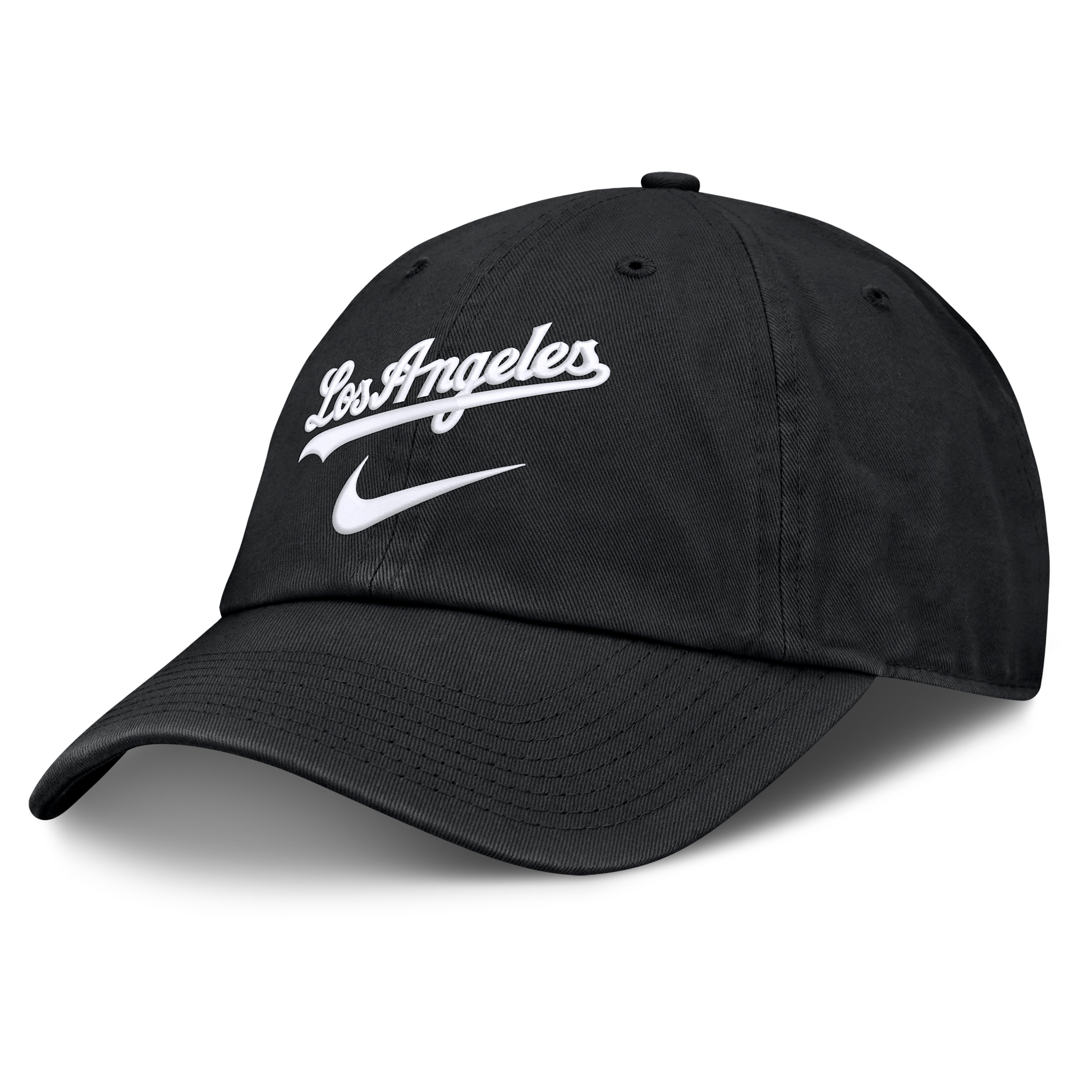 Los Angeles Dodgers Primetime Club Nike Men's MLB Unstructured Adjustable Hat in Black | NB0100ALD-ZHP