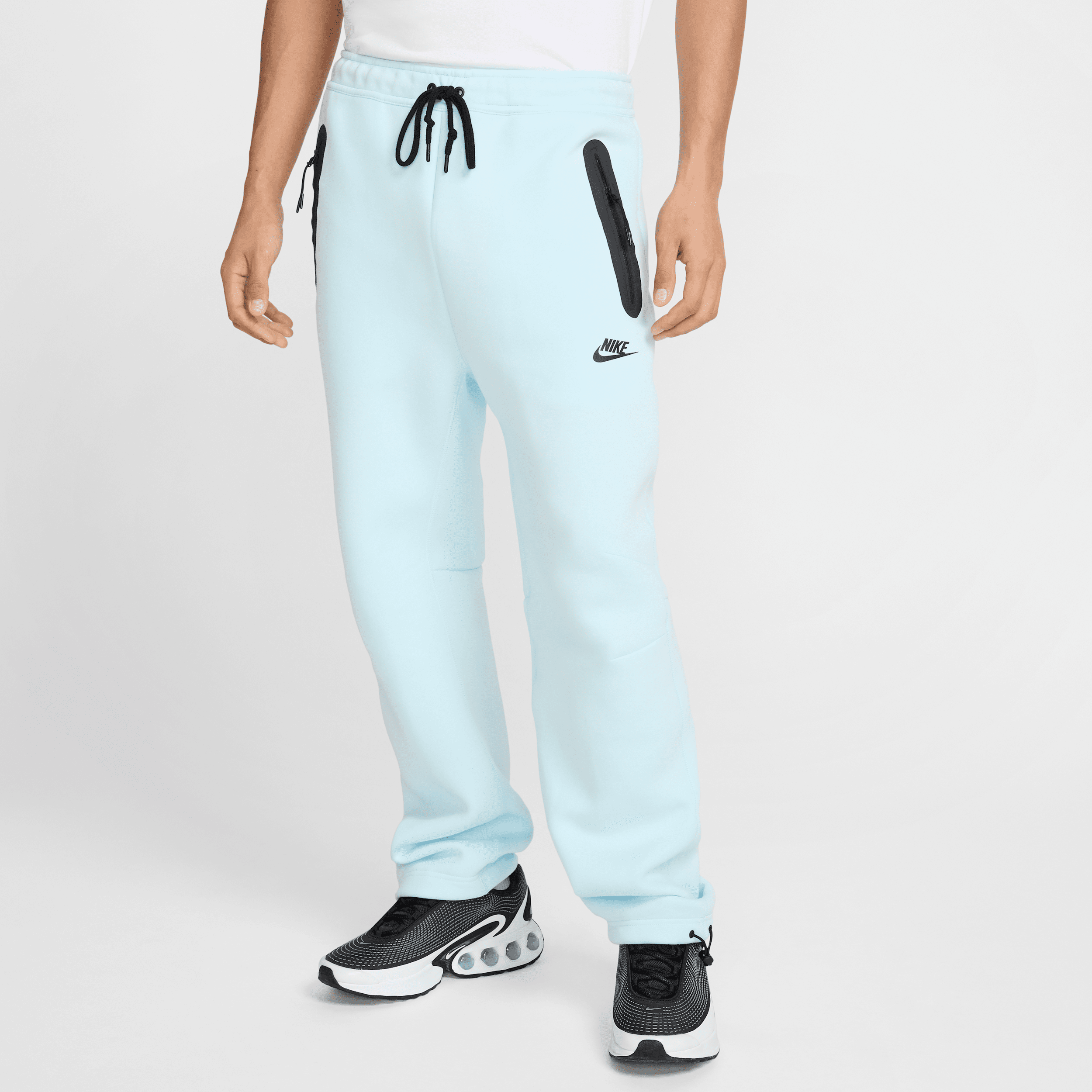 Nike Men's Tech Fleece Open-hem Pants In Blue