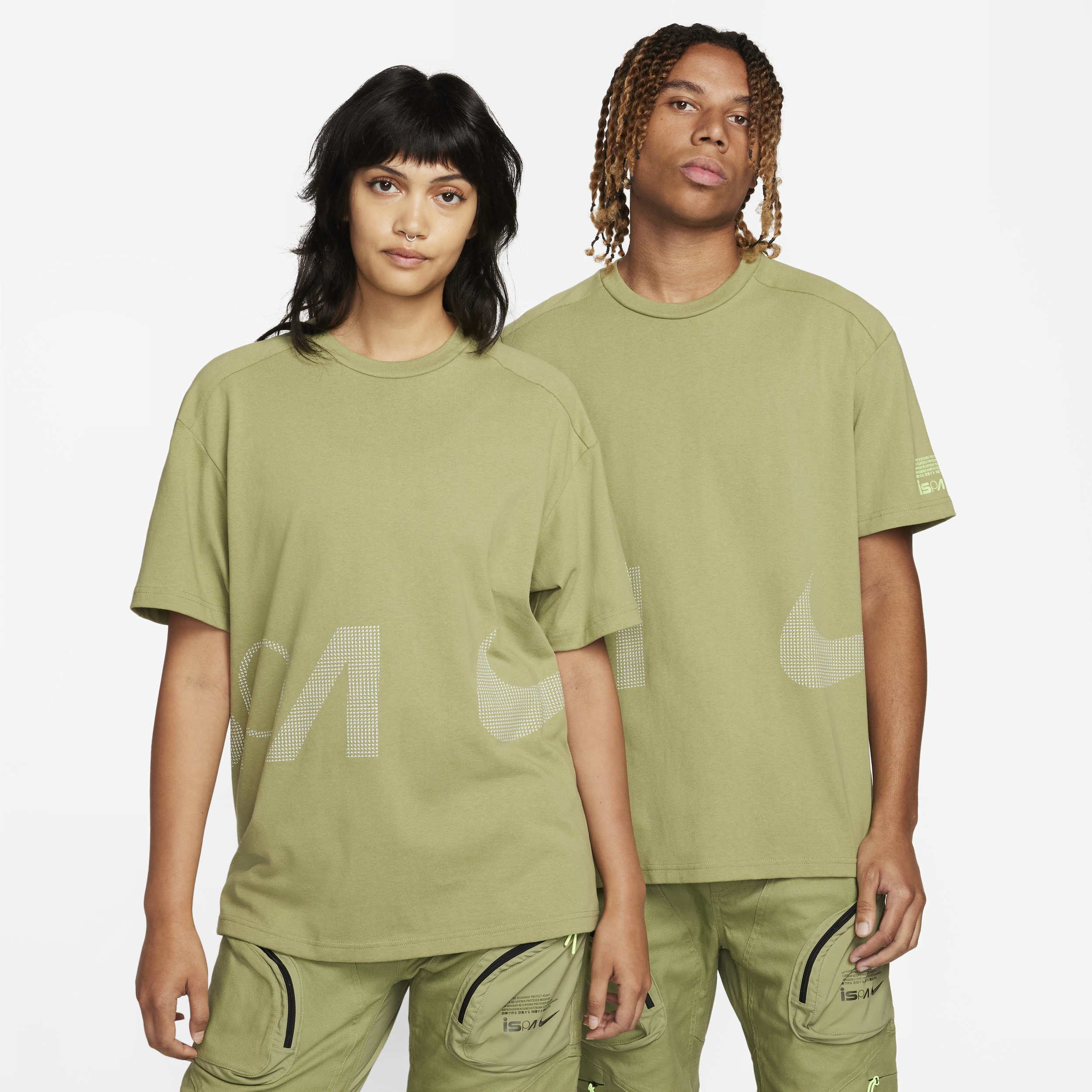 Nike Unisex Ispa Short-sleeve T-shirt In Green