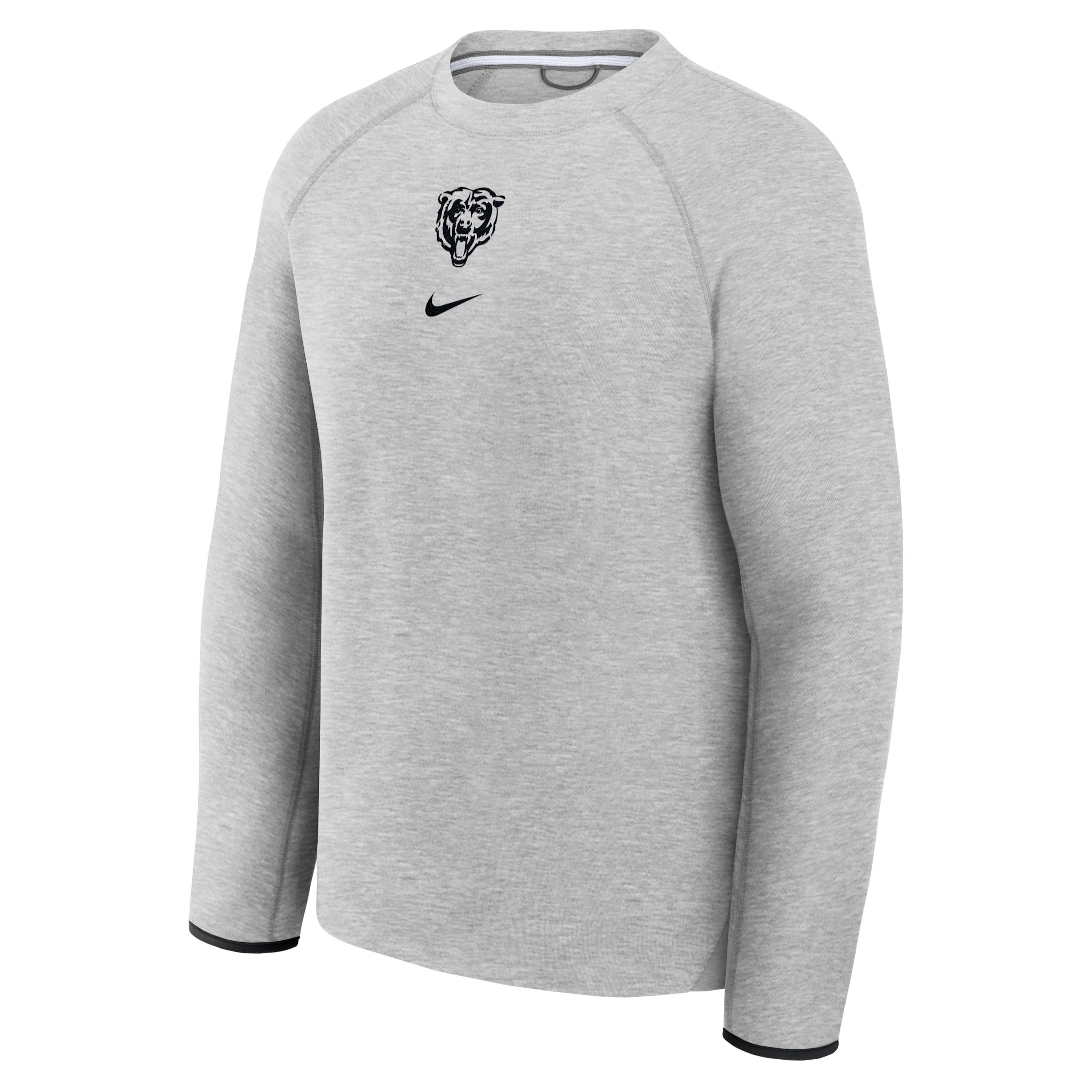 Chicago Bears Tech Fleece Nike Men's NFL Pullover Crew in Grey | 05L6086N7Q-KH0