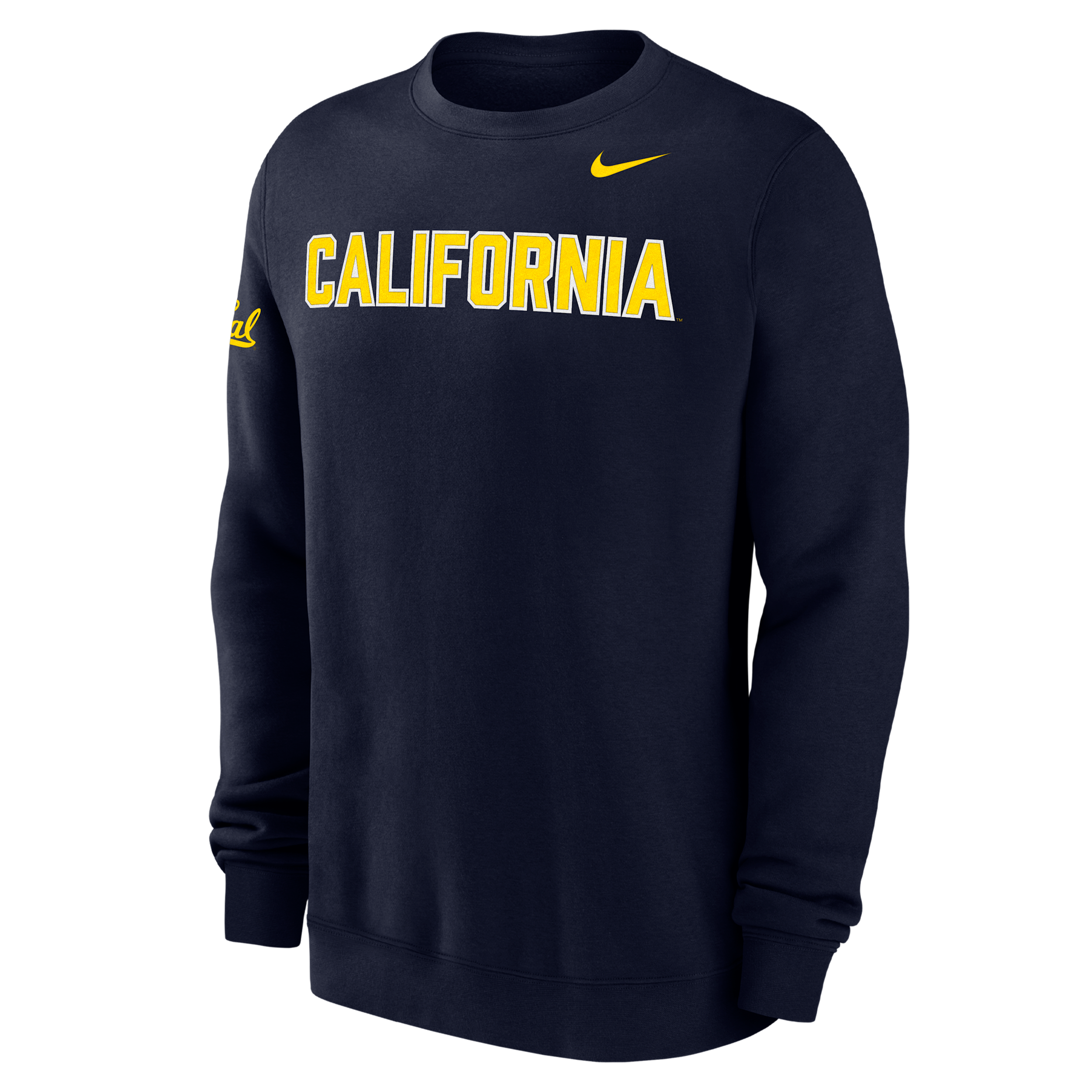 Nike Cal Club Fleece Men's College Crew-neck Sweatshirt In Blue
