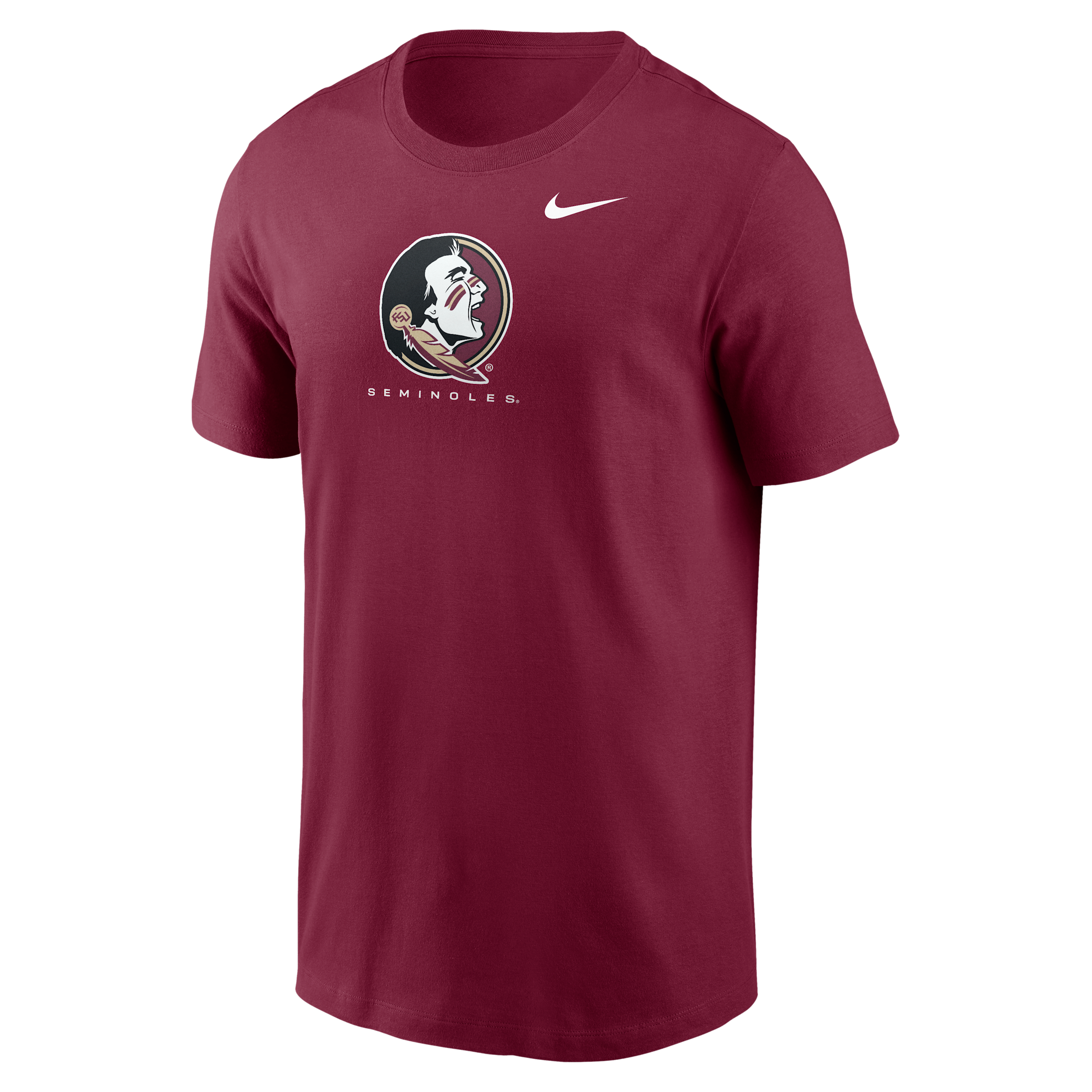 Florida State Courtside Nike Men's Dri-FIT College T-Shirt in Red | 02ET69XFTN-L7G