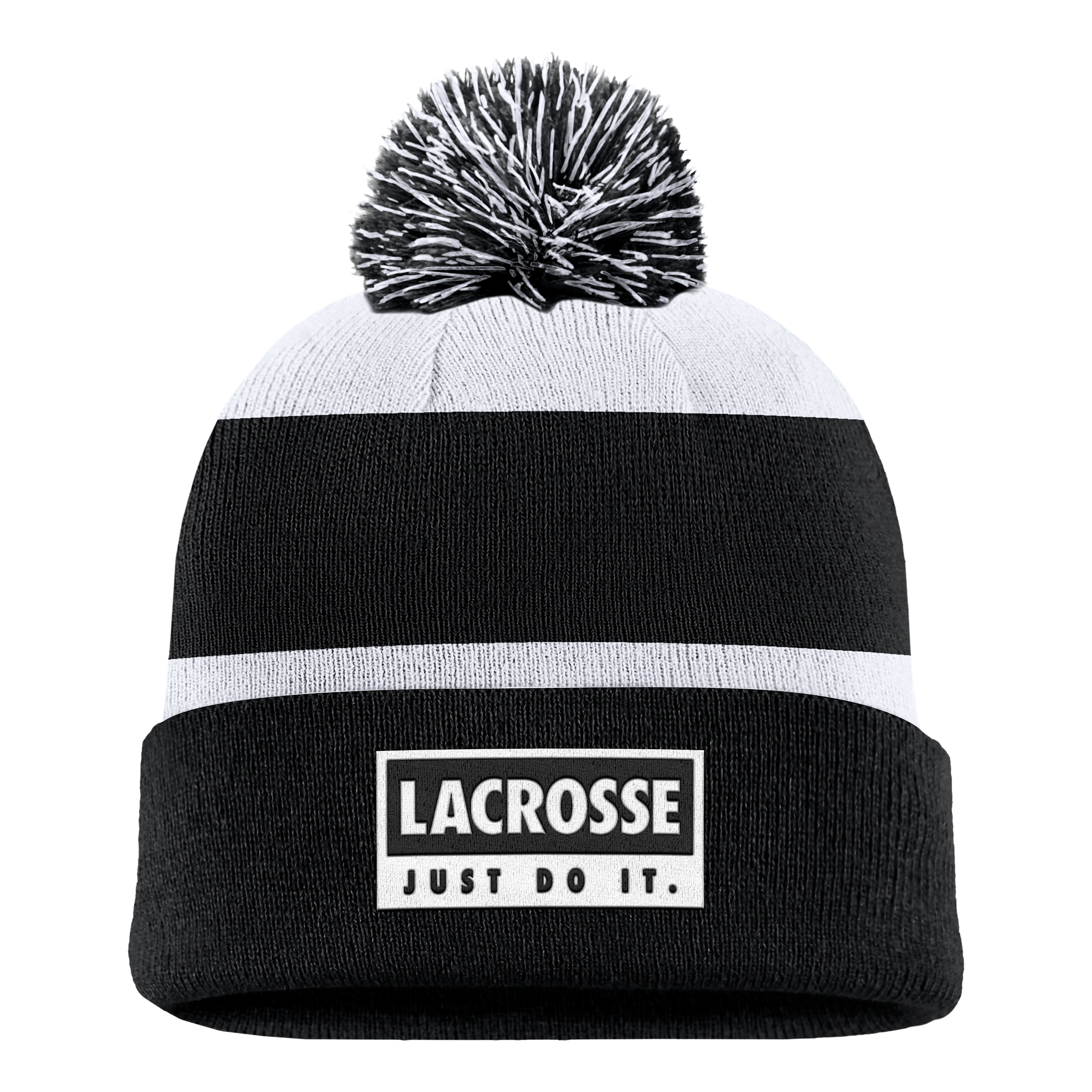 Nike Unisex Swoosh Peak Lacrosse Beanie In Black