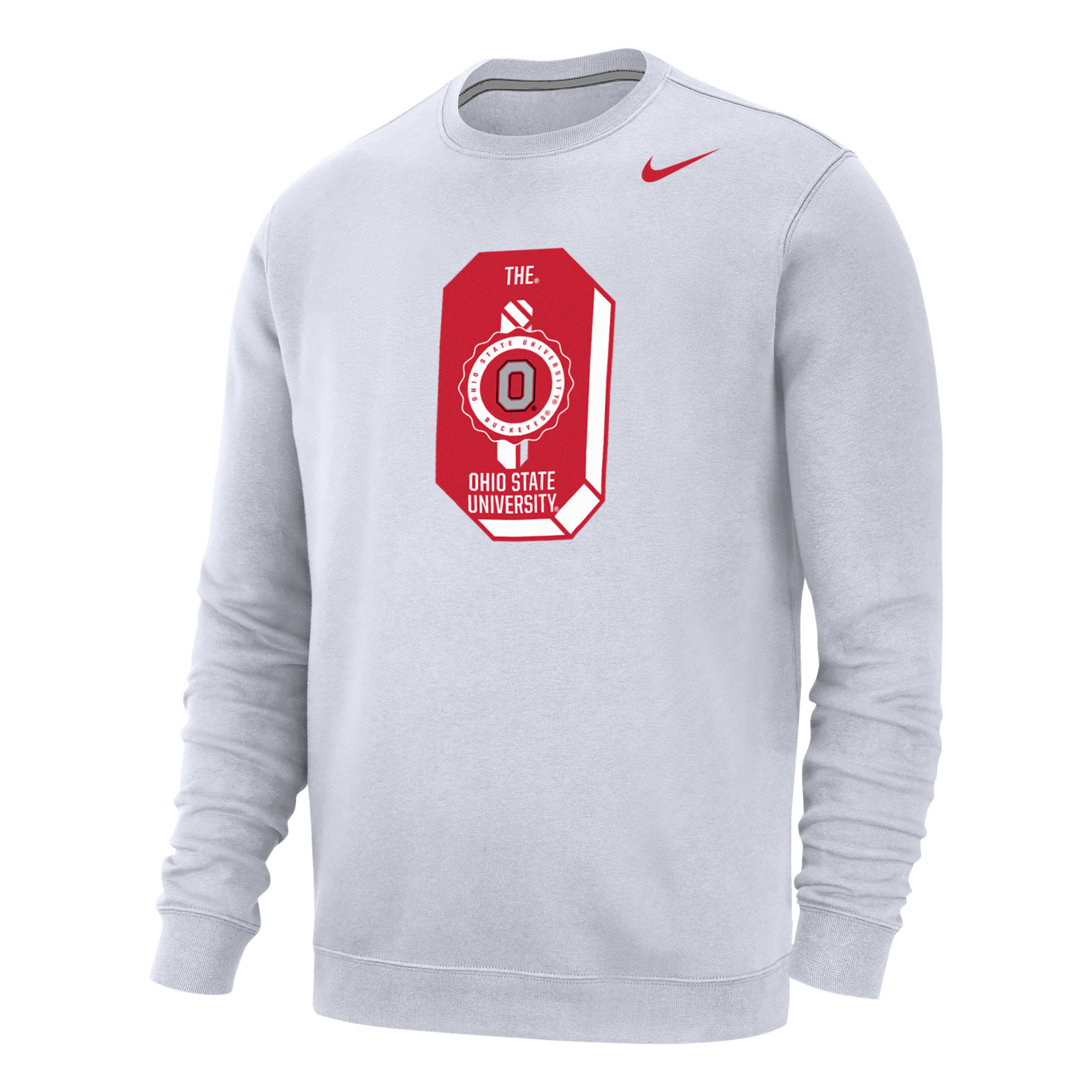 Nike Ohio State Club Fleece  Men's College Sweatshirt In White