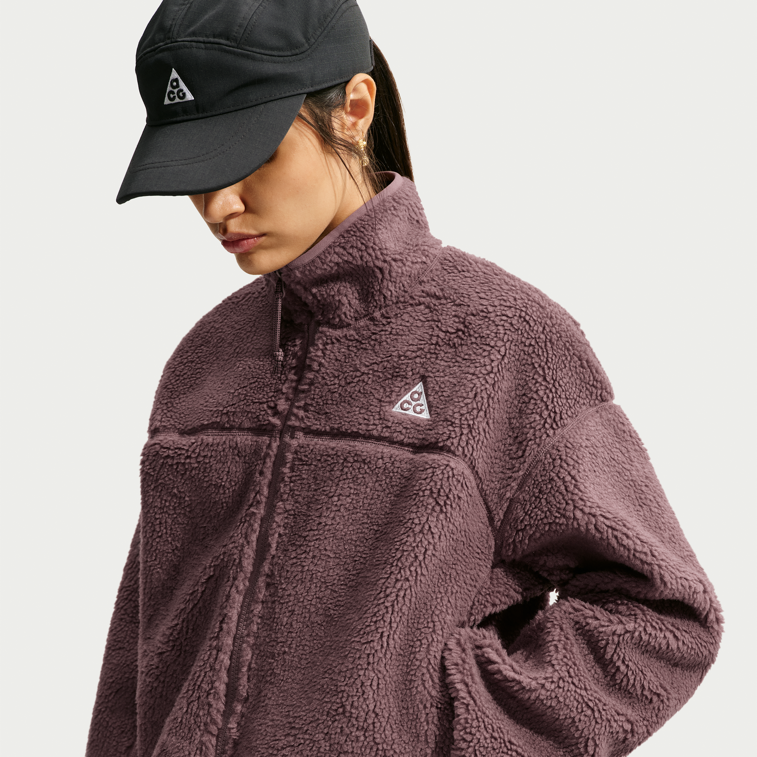 Women's Nike ACG Canwell Glacier Therma-FIT ADV Full-Zip Jacket in Purple | HV4705-502
