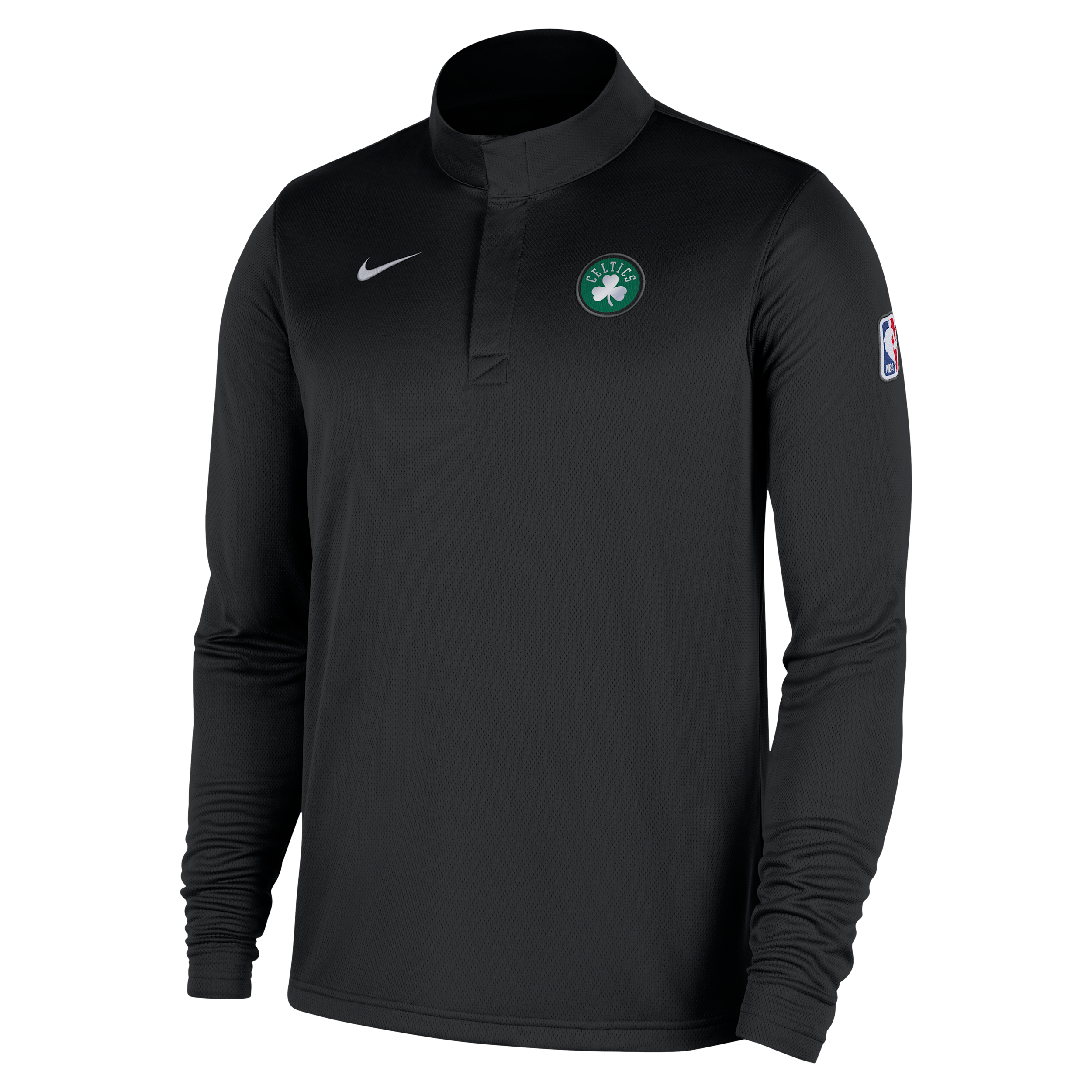 Boston Celtics Nike Men's Dri-FIT NBA 1/4-Zip Long-Sleeve Top in Black | HM6591-010