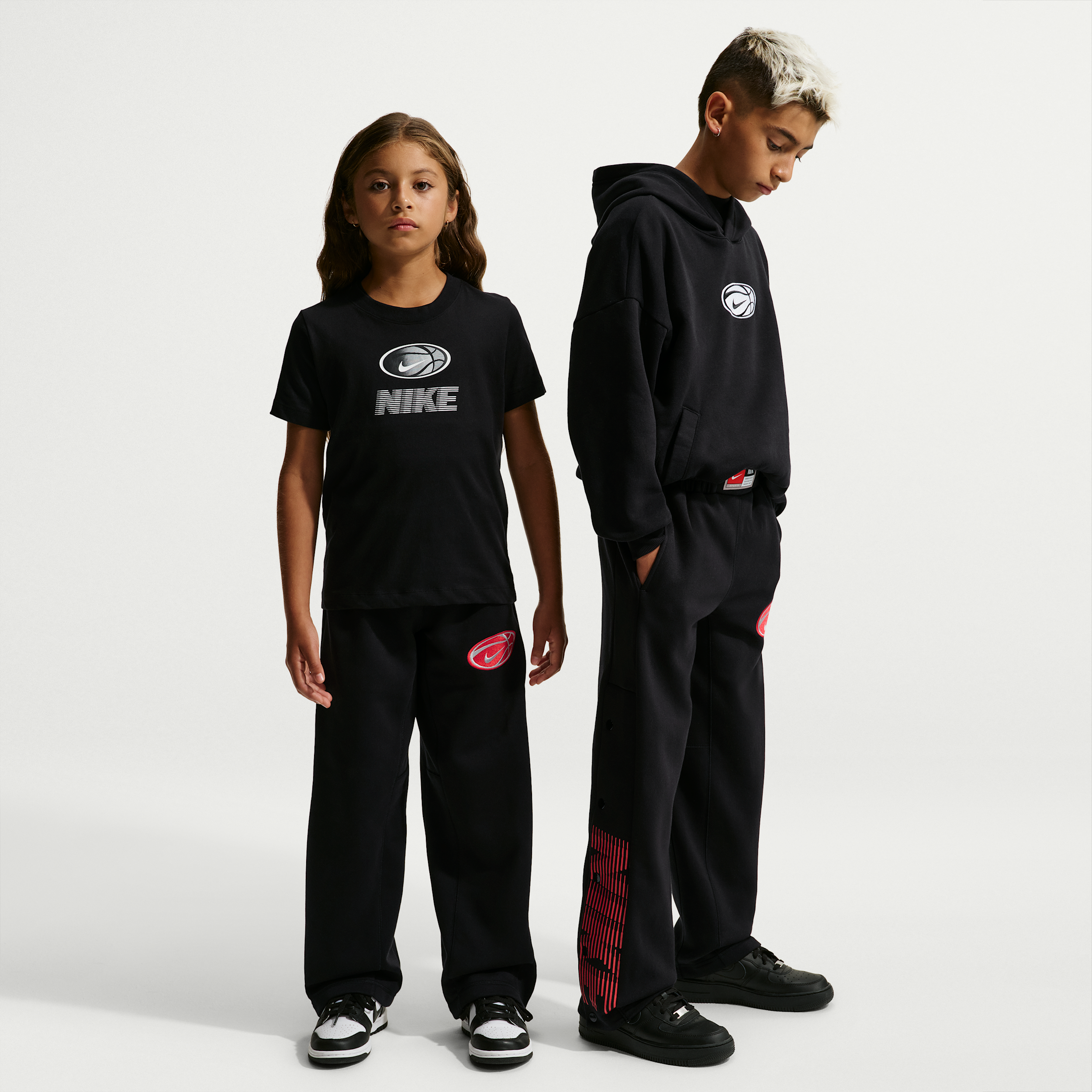 Nike Boys' 8-16 Dri-fit Basketball Pants - Black/Wolf Gray