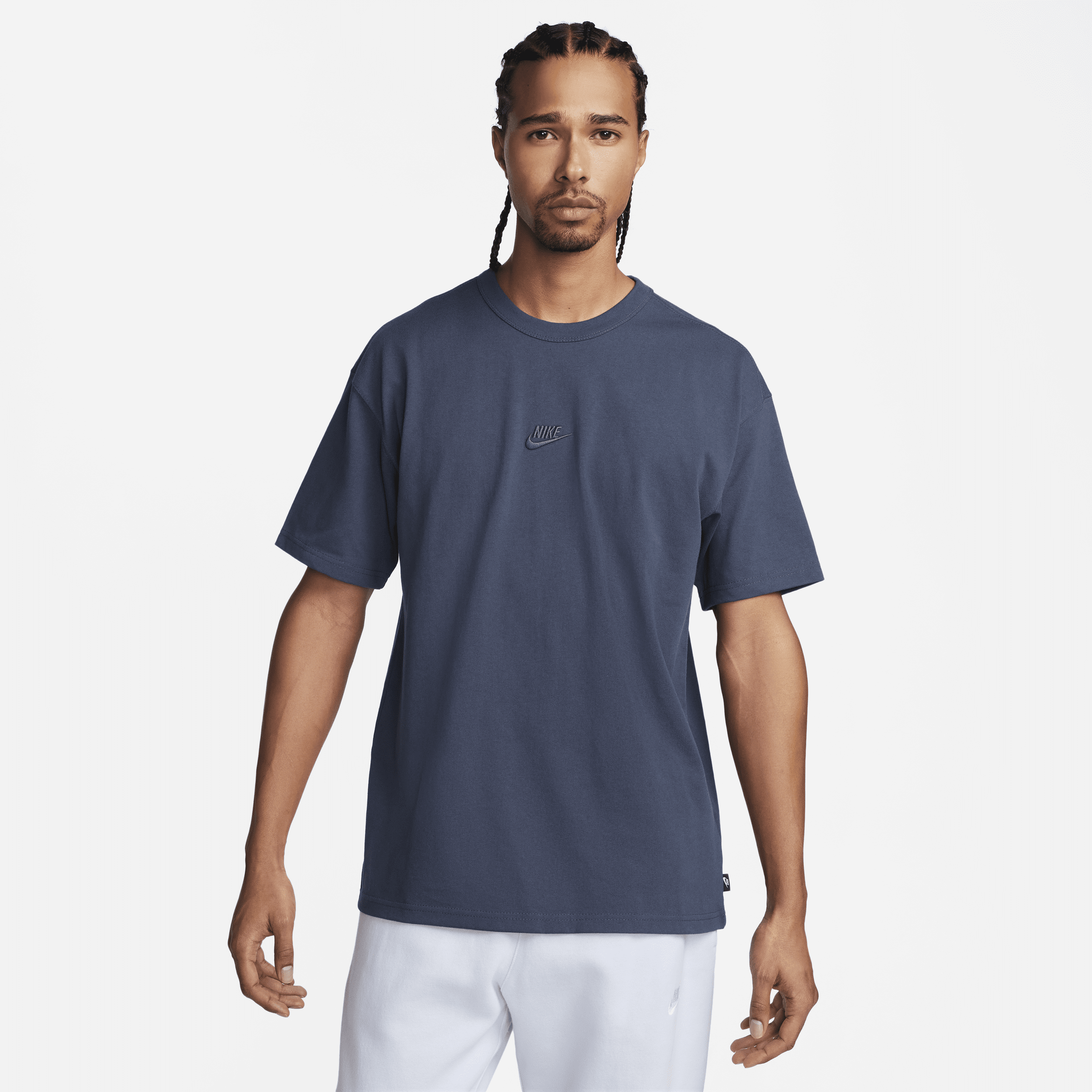 Shop Nike Men's  Sportswear Premium Essentials T-shirt In Blue