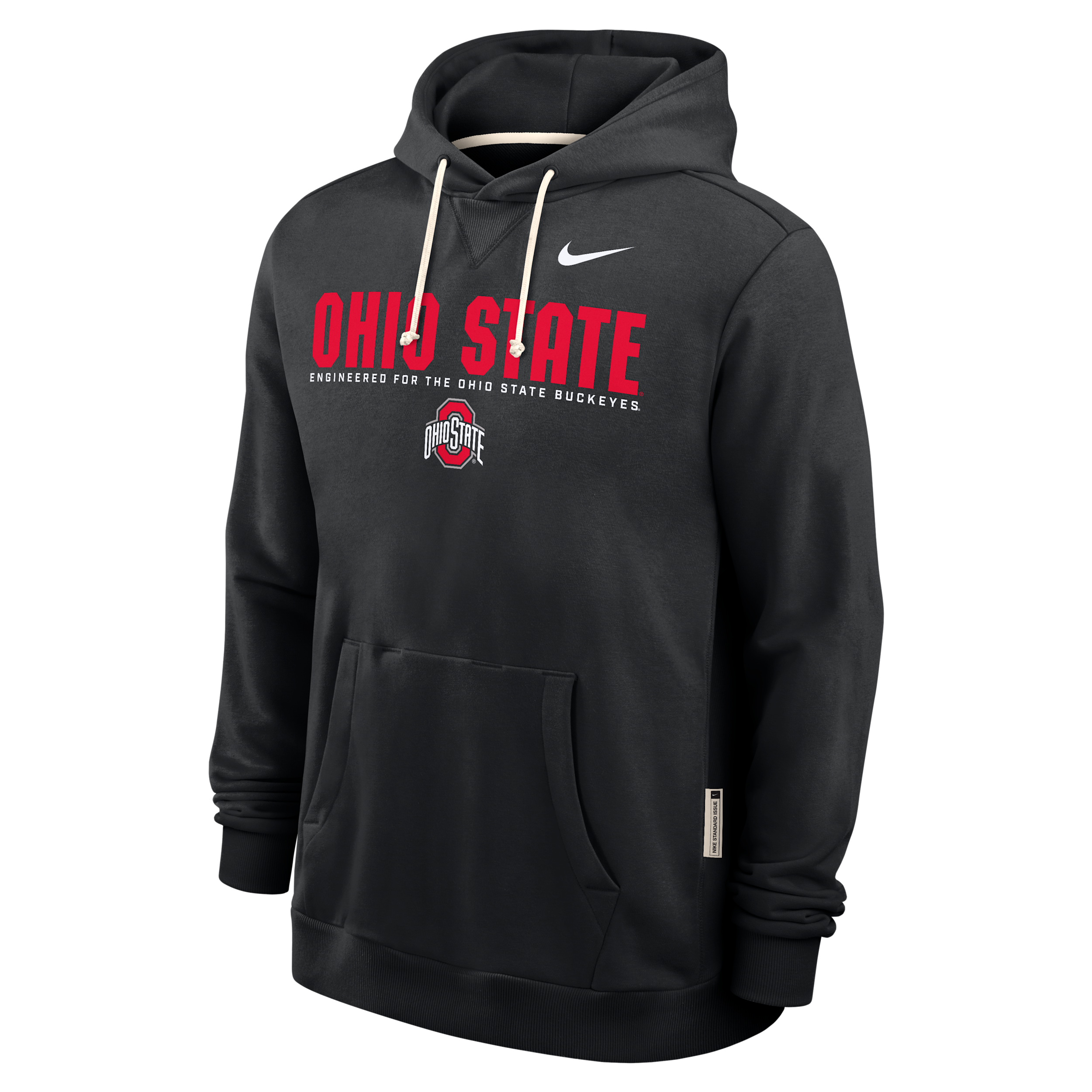 Nike Black Ohio State Buckeyes 2025 Sideline Standard Issue Dri-fit Hoodie In Black