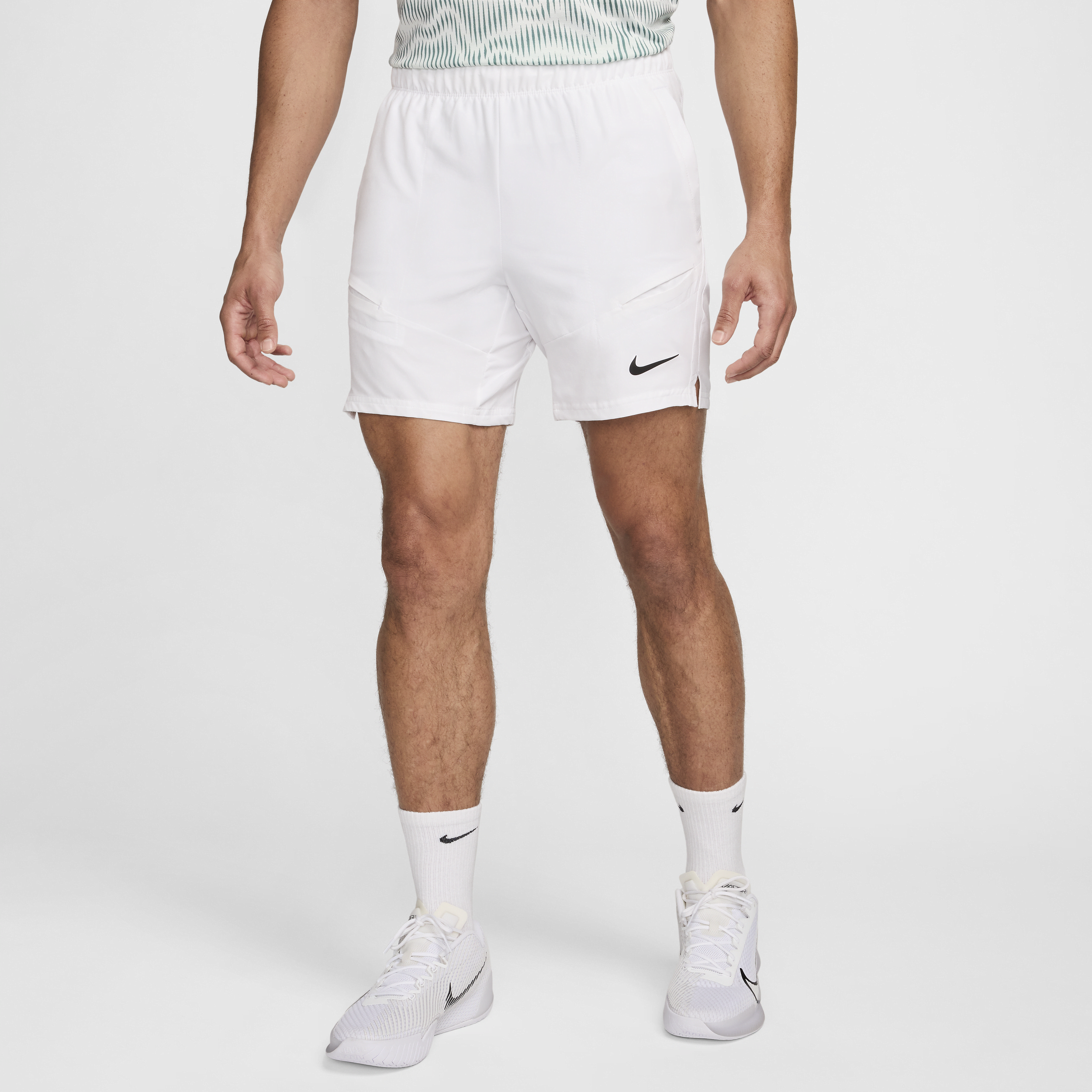 Shop Nike Men's Court Advantage Dri-fit 7" Tennis Shorts In White