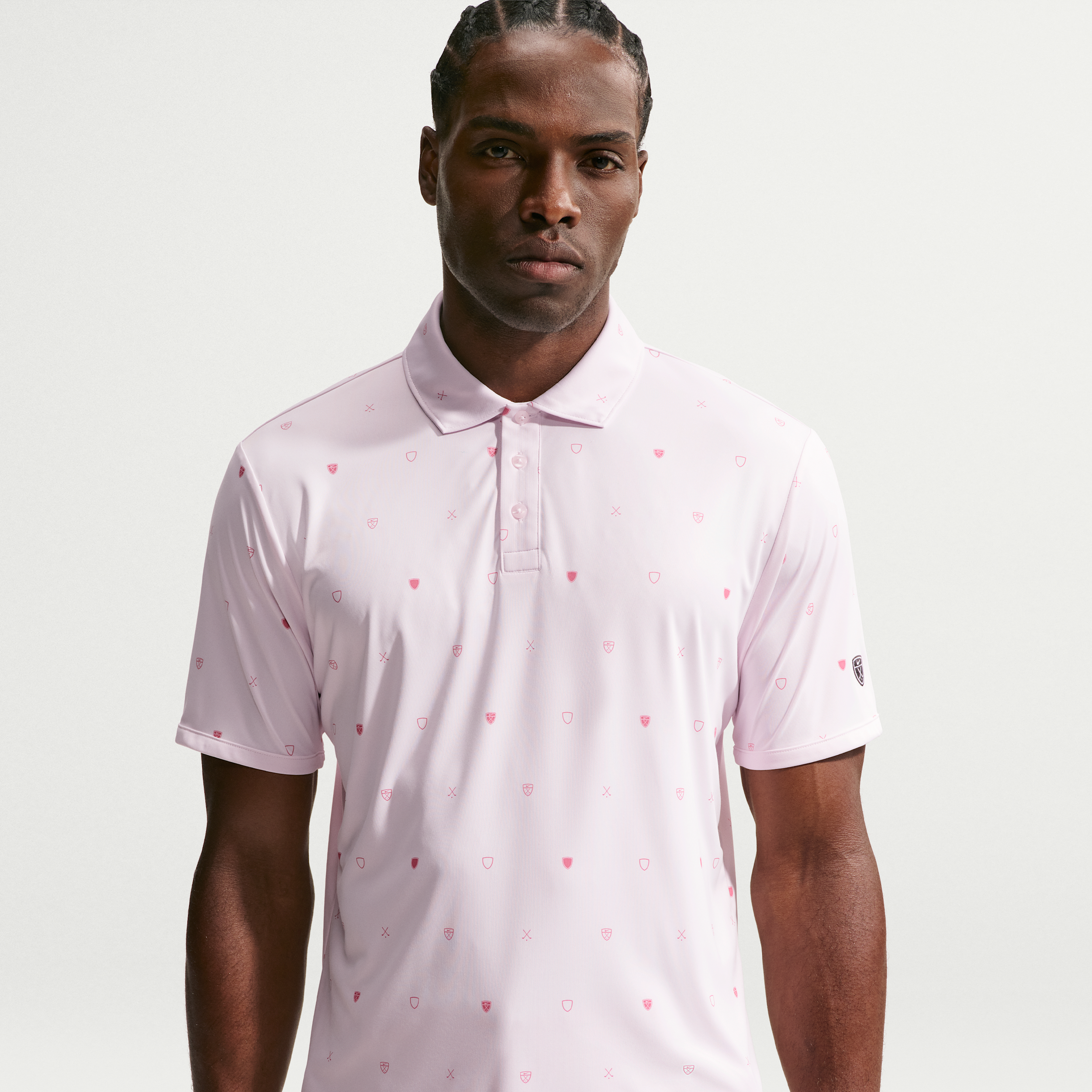 Nike Men's Par Dri-FIT Short-Sleeve Golf Polo in Pink | IB0227-664