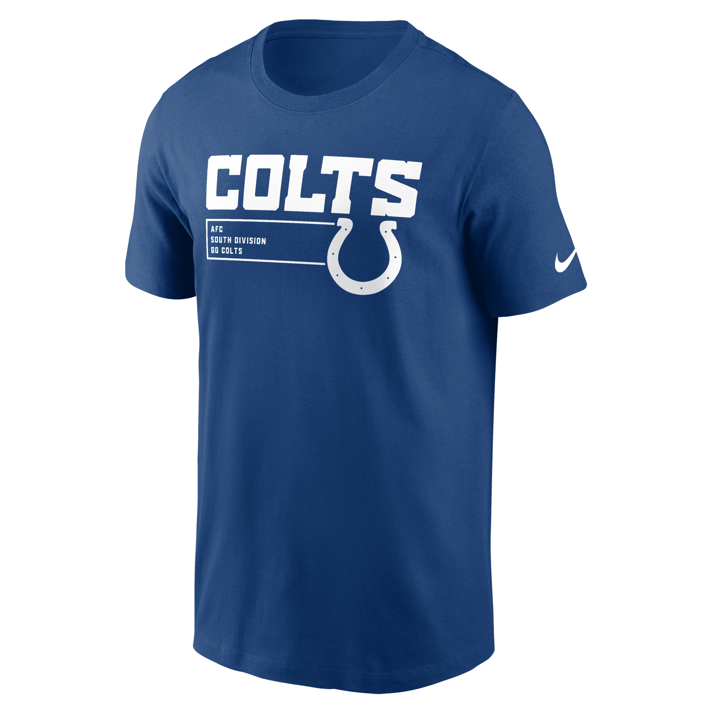 Nike Royal Indianapolis Colts Division Essential T-shirt In Blue