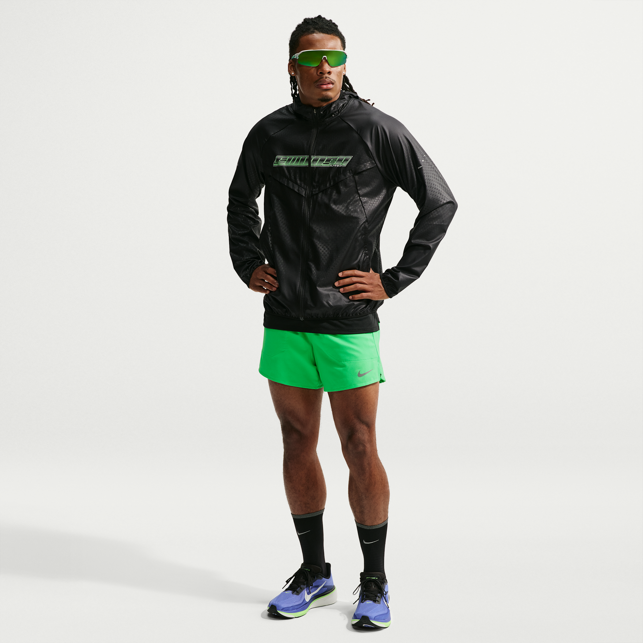 Nike Men's Stride Dri-FIT 5" 2-in-1 Running Shorts in Green | IF2034-329