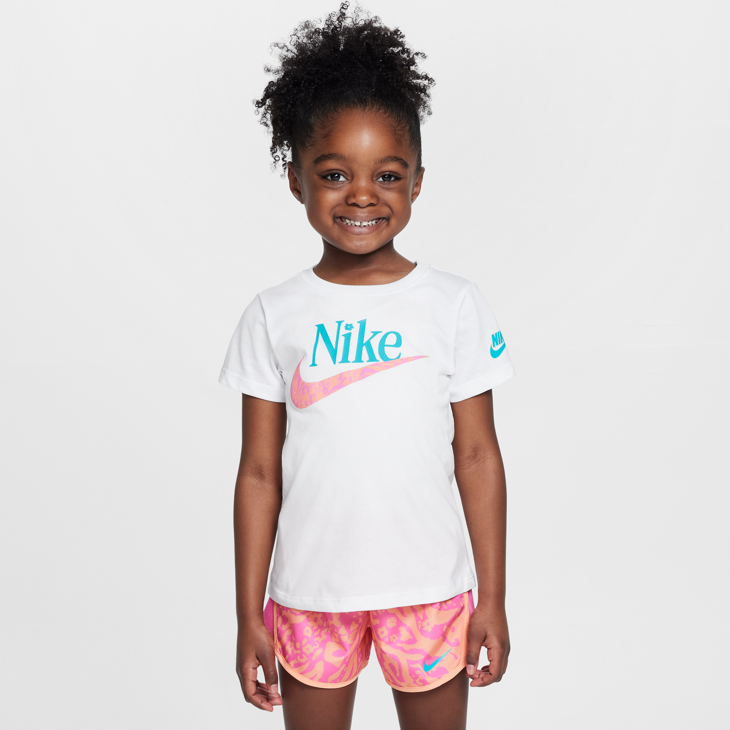 Nike Little Kids' Wildflower Futura T-shirt In White