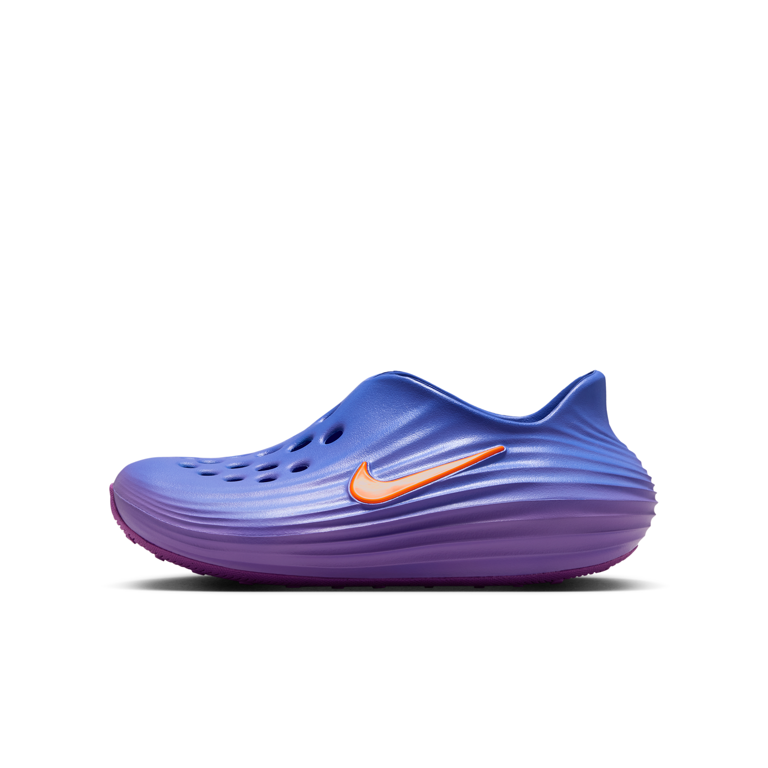 Nike Boys Reactx ReJuven8 - Boys' Grade School Shoes - Med Blue / Turf Orange / Bright Violet Size 7.0