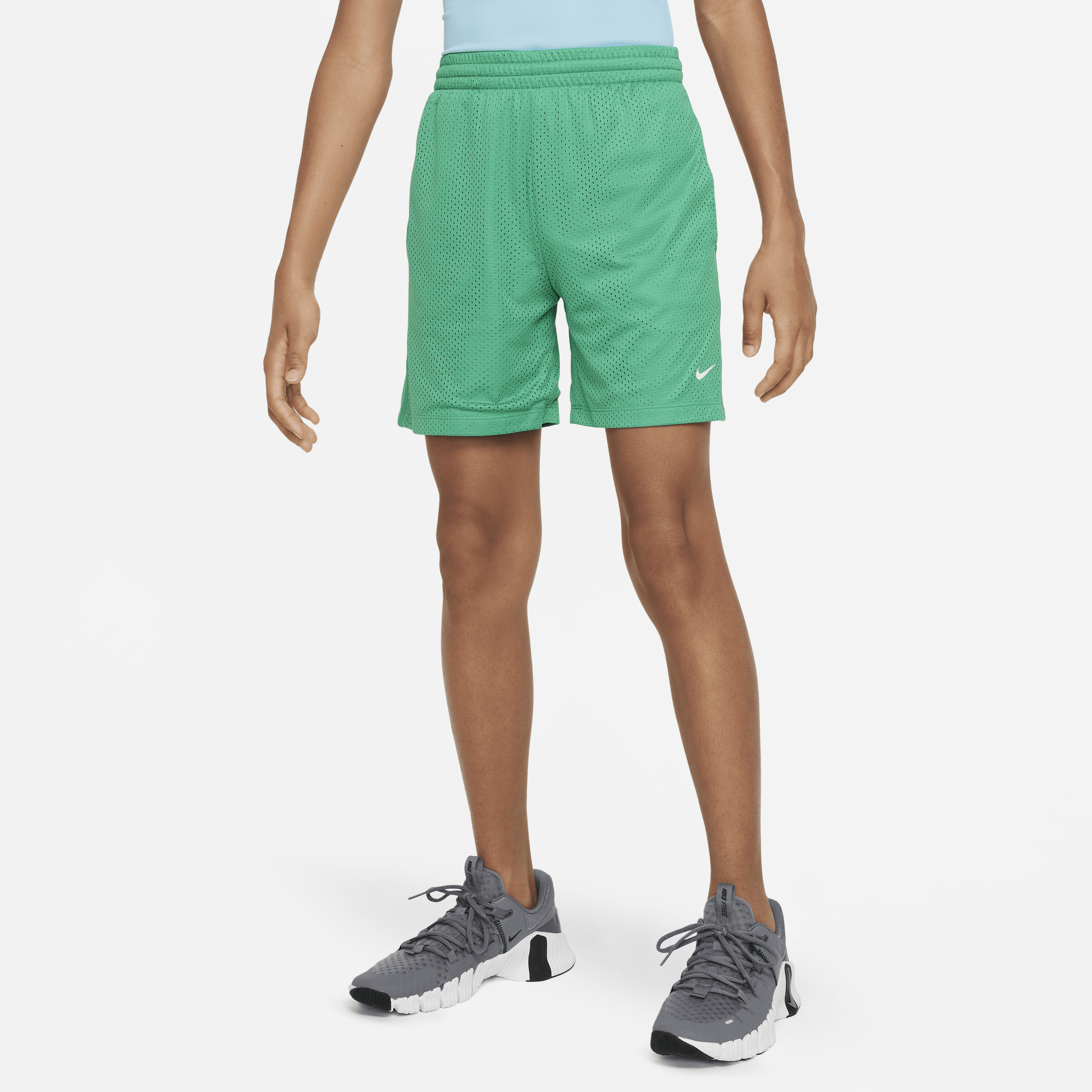 Nike Multi Big Kids' (boys') Dri-fit Mesh Shorts In Green
