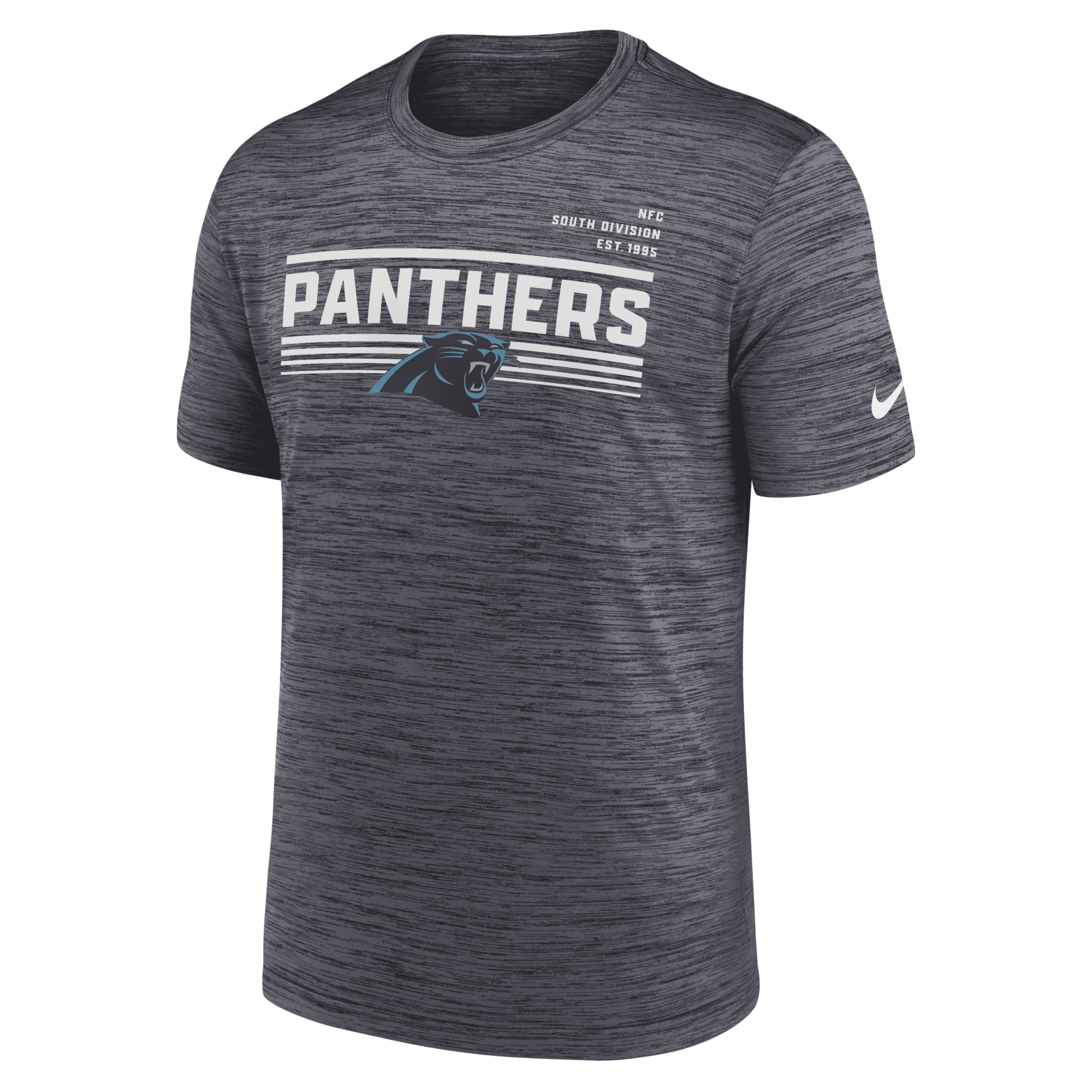 Shop Nike Men's Yard Line Velocity (nfl Carolina Panthers) T-shirt In Black