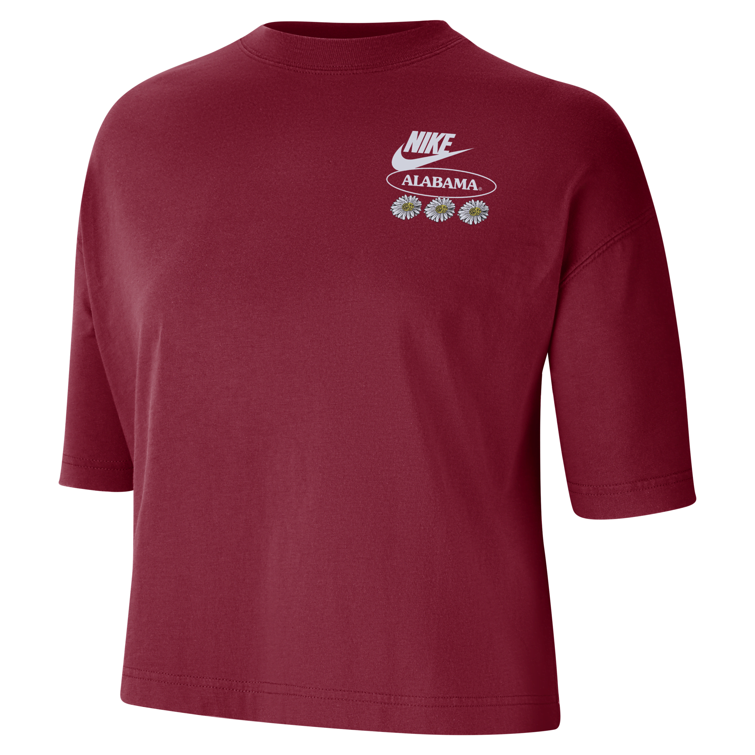 Nike Women's College (Alabama) Boxy T-Shirt in Red, Size: Medium | DN8781-613