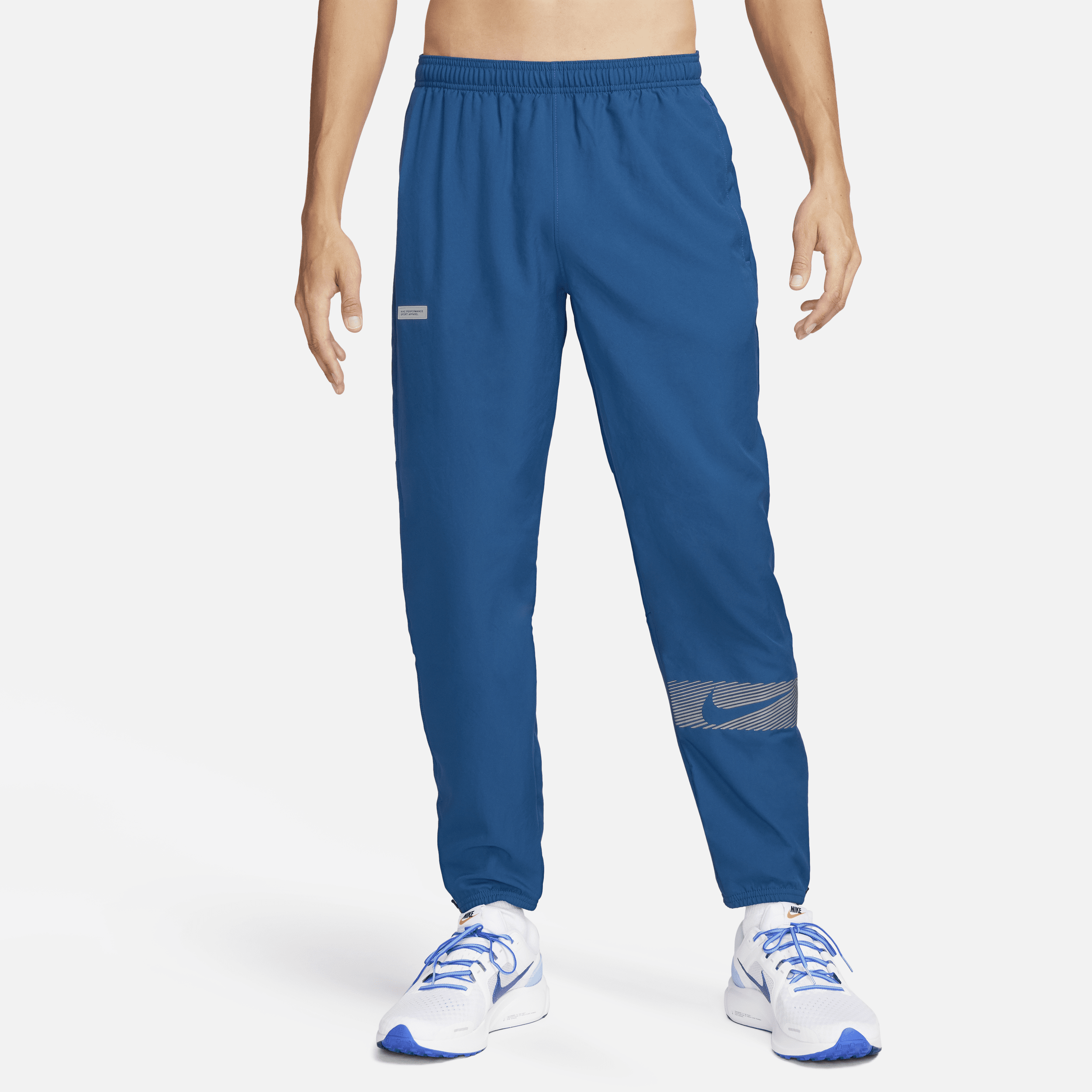 Shop Nike Men's Challenger Flash Dri-fit Woven Running Pants In Blue