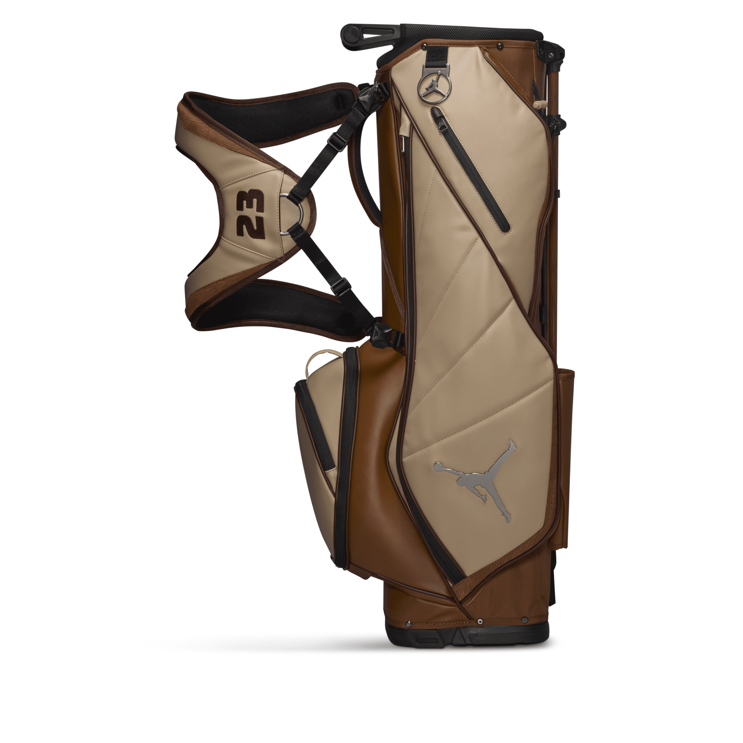 Shop Jordan Fade Away Luxe 6-way Golf Bag In Brown