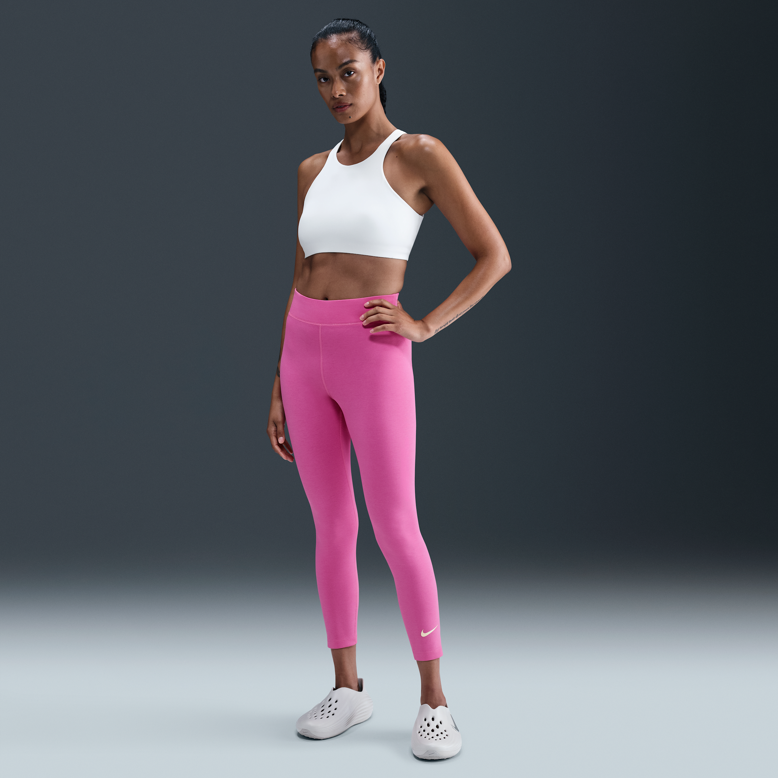 Nike Women's Sportswear Classic High-waisted 7/8 Leggings In Pink