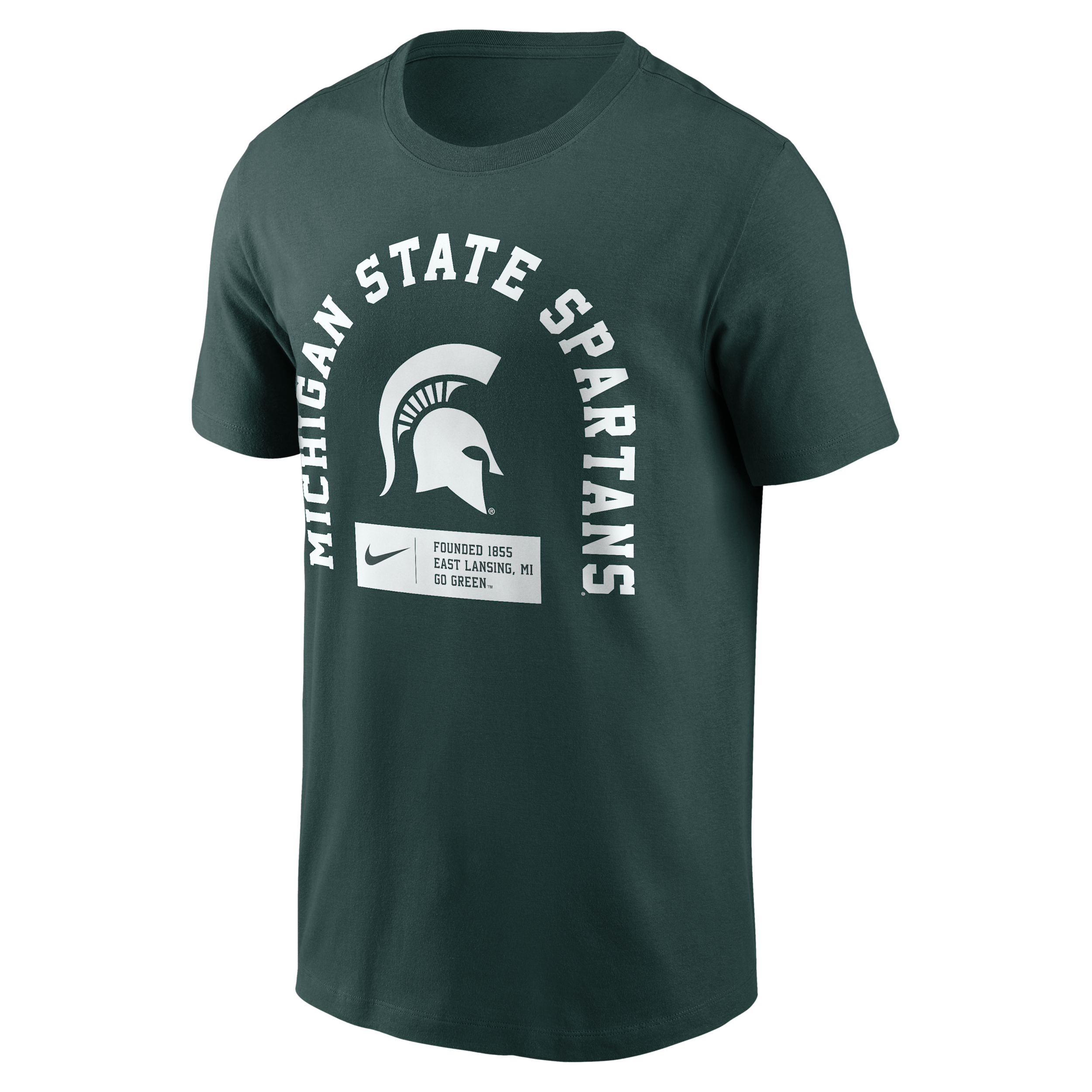 Michigan State Primetime Seasonal Nike Men's College T-Shirt in Green | N1993EYMST-9SV