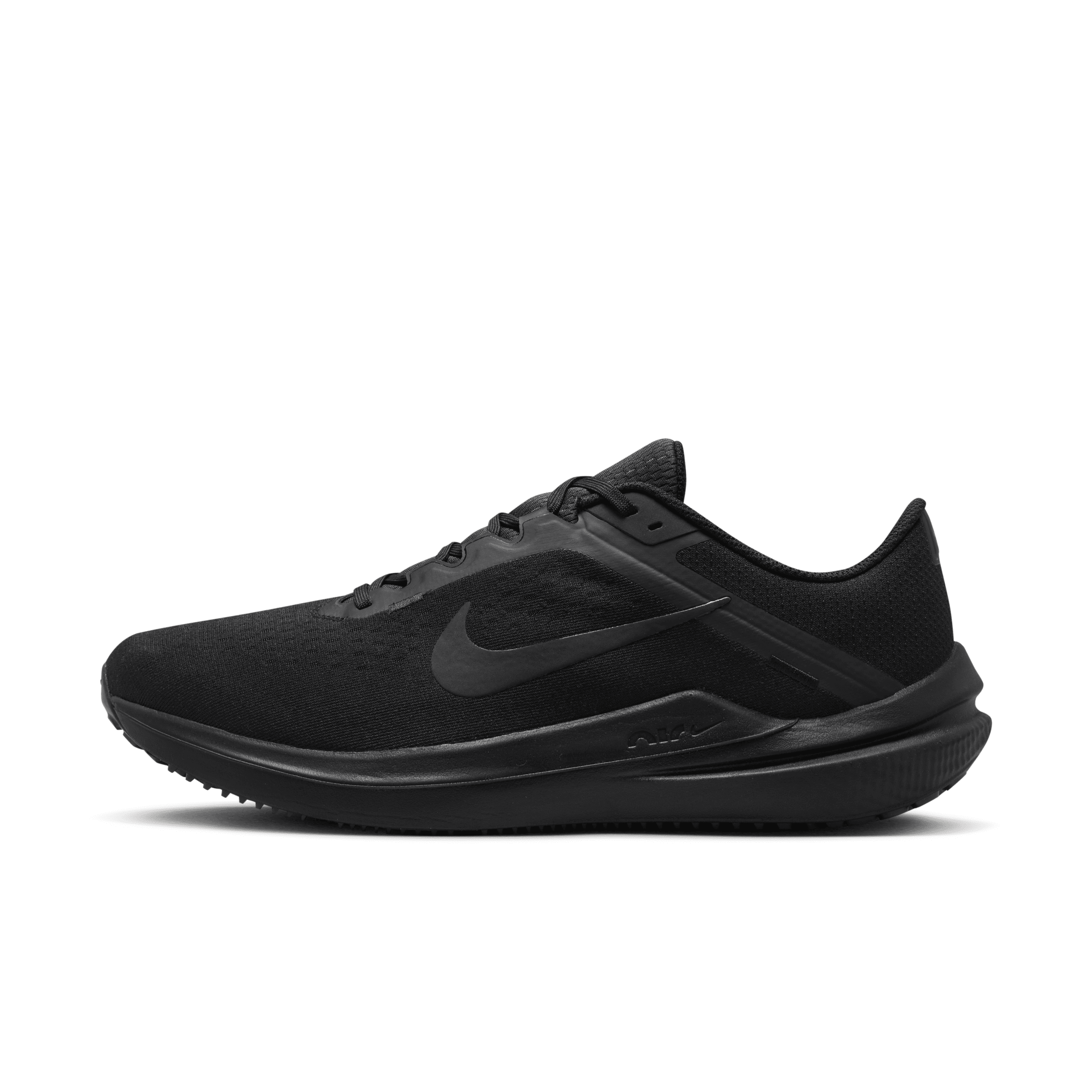 Shop Nike Men's Winflo 10 Road Running Shoes In Black