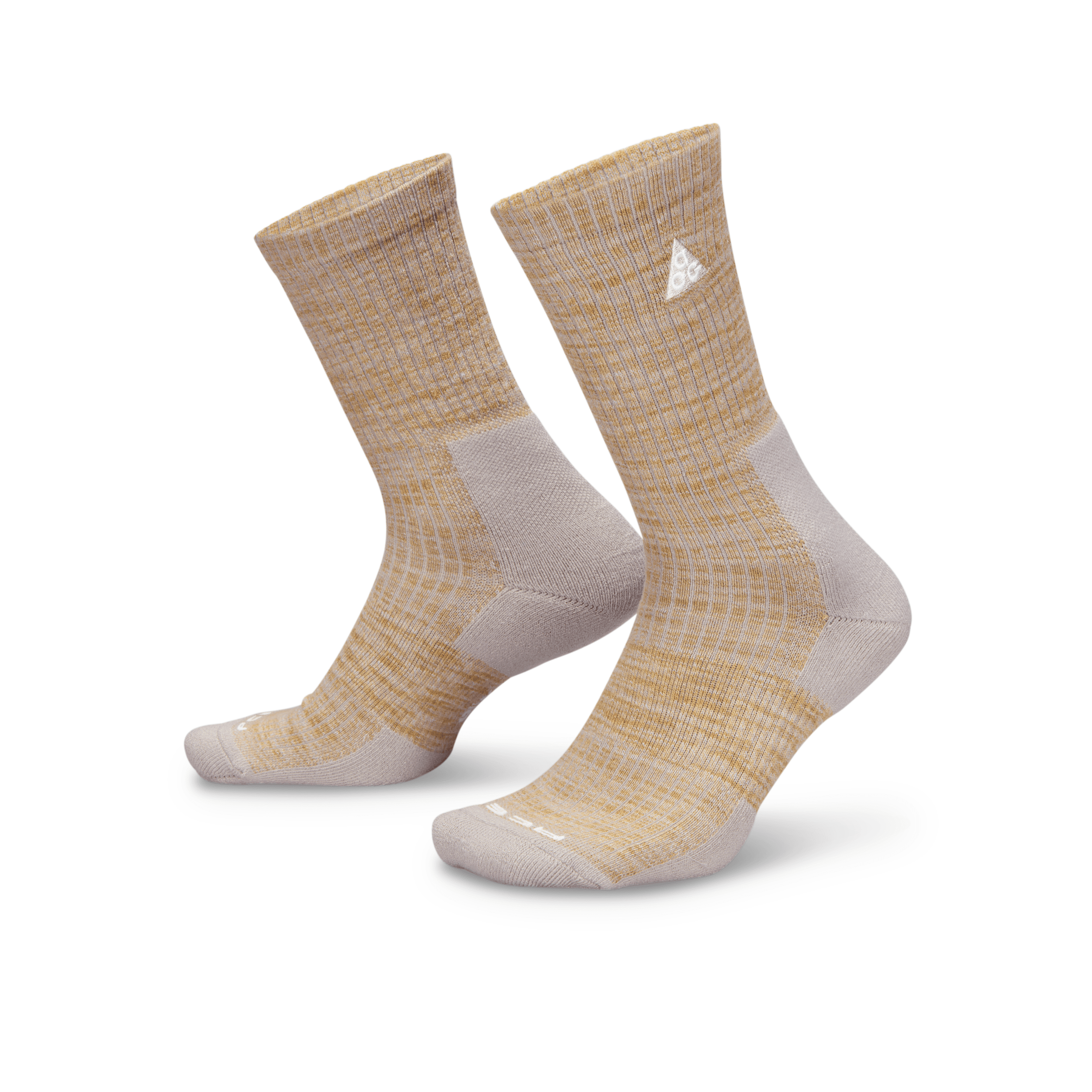 Shop Nike Unisex Acg Everyday Cushioned Crew Socks (1 Pair) In Brown