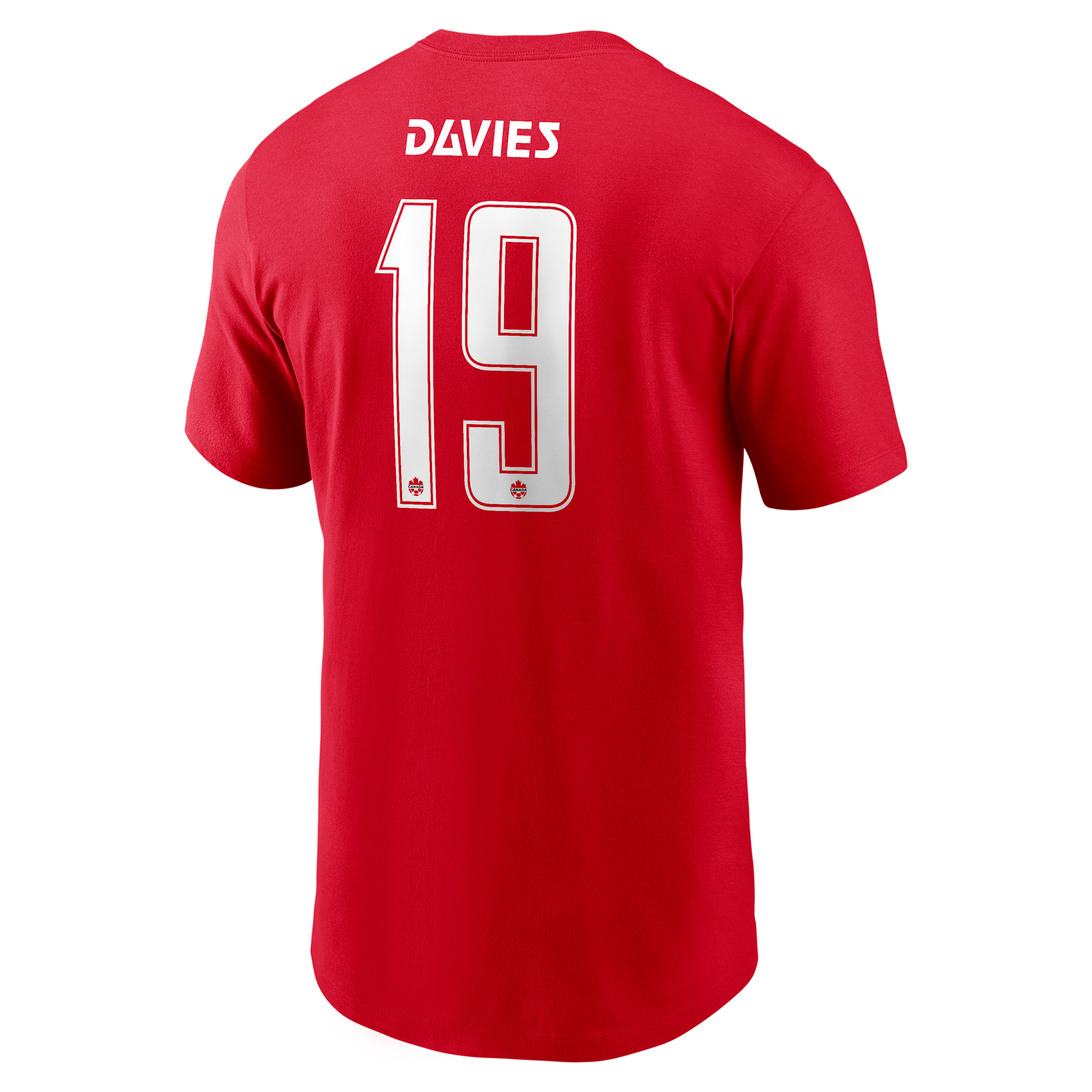 Alphonso Davies Team Canada Nike Men's Soccer T-Shirt in Red | M11332P375CAAD-RED