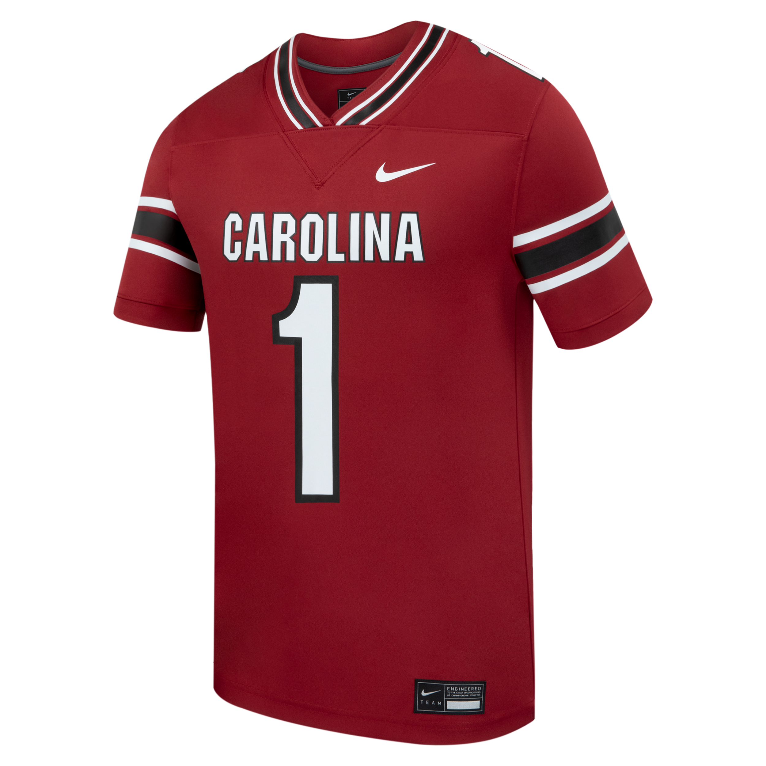 Nike Men's 1 Garnet South Carolina Gamecocks Home Replica Football Jersey - Garnet