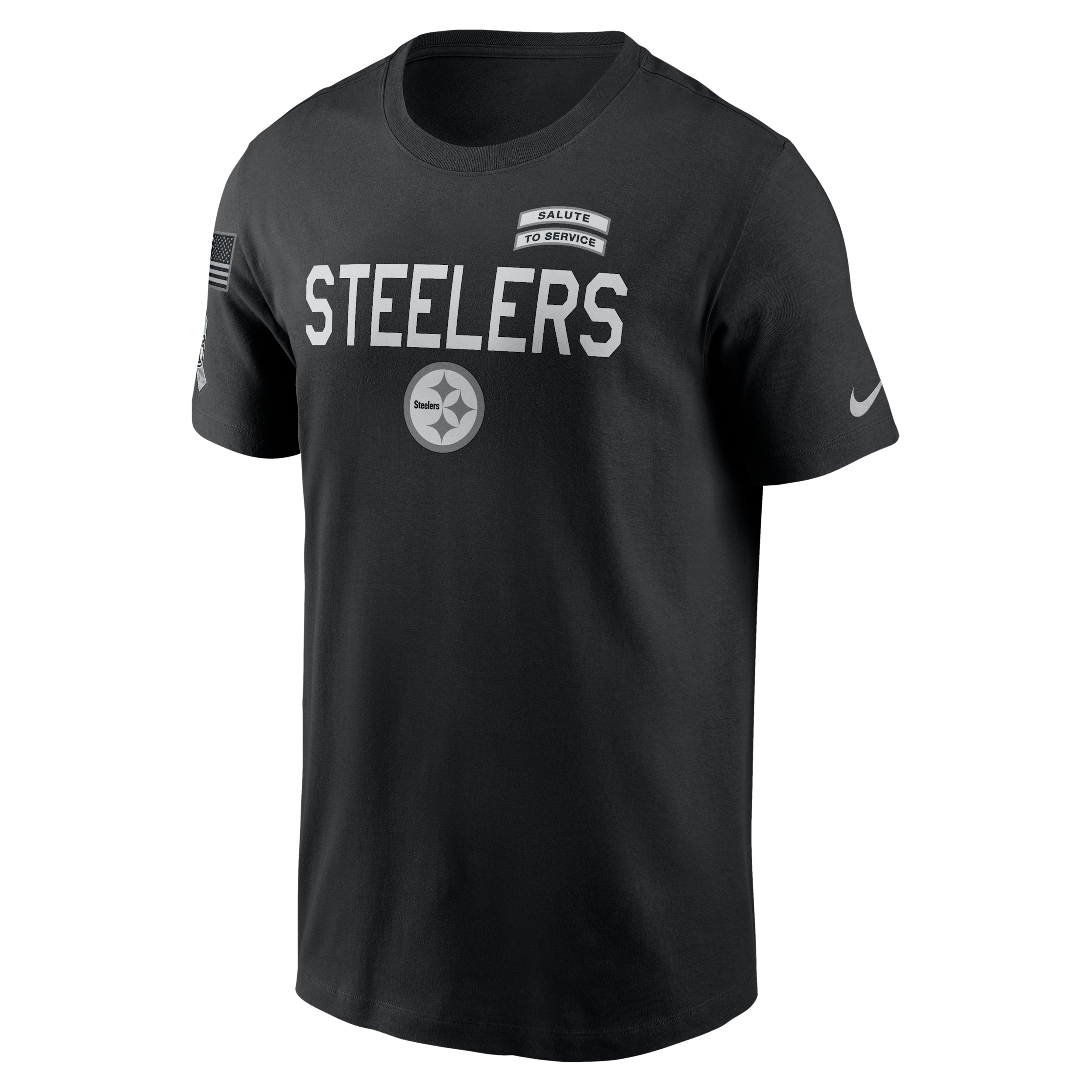 Pittsburgh Steelers Salute to Service Sideline Nike Men's Dri-FIT NFL T-Shirt in Black | 02ET00AA2S-NKC