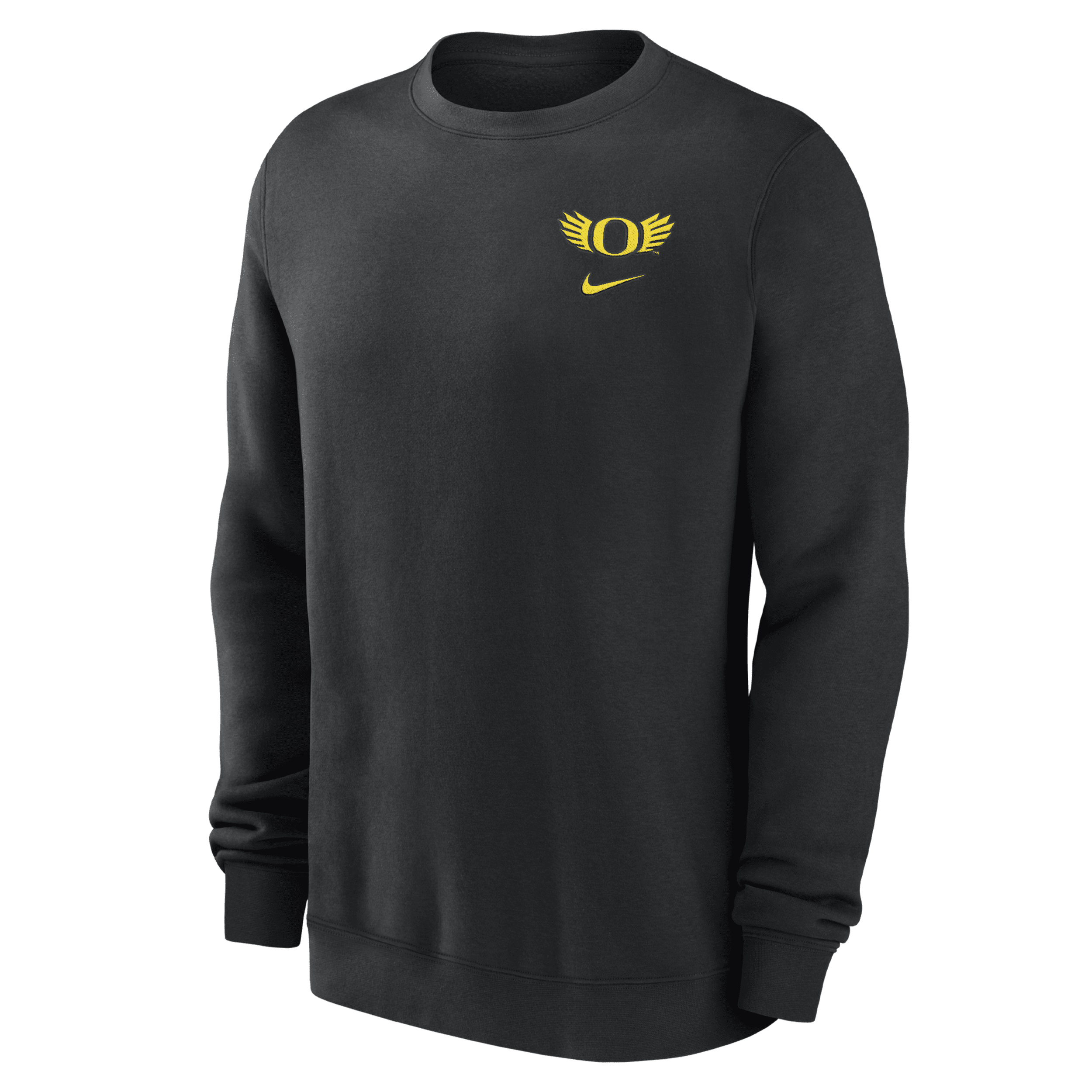Shop Nike Oregon Club Fleece  Men's College Sweatshirt In Black